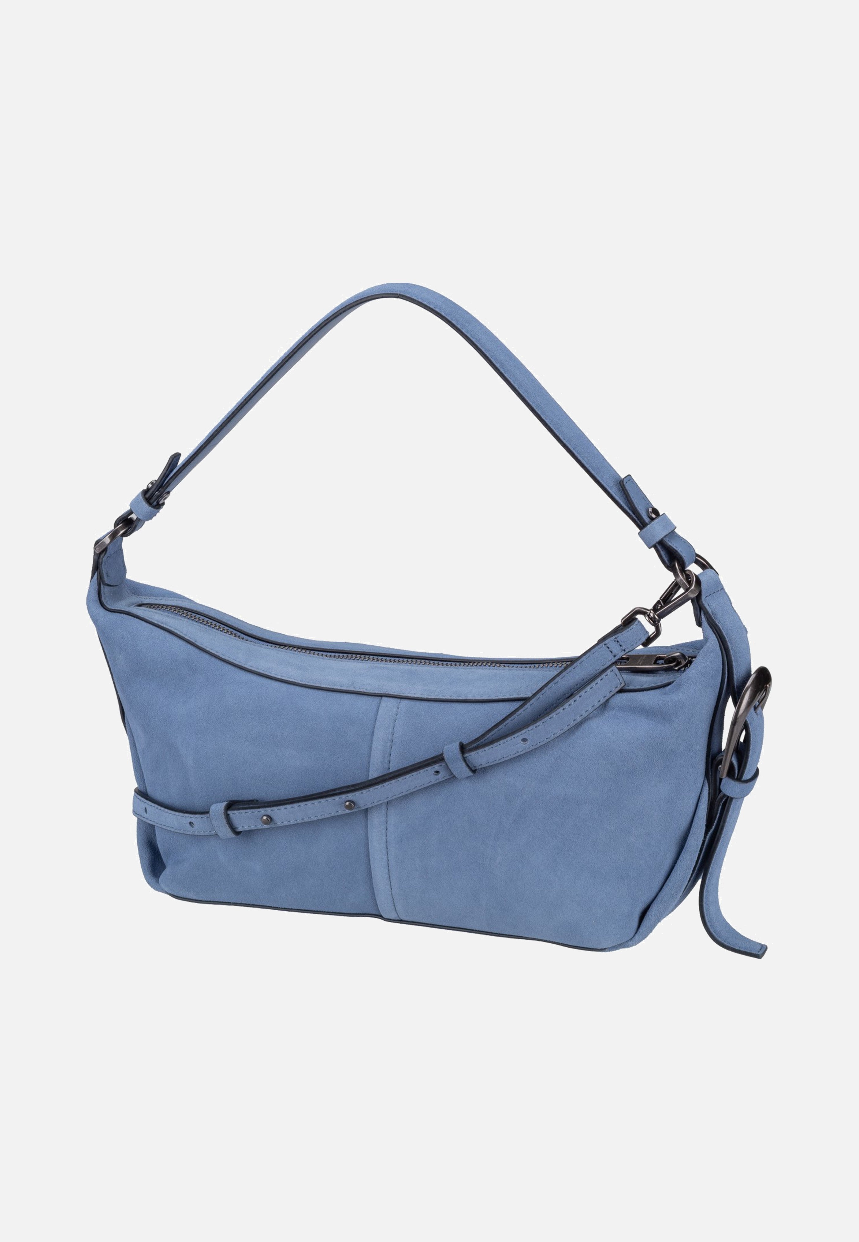 Liebeskind Berlin Paris II Hobo S Hydro Suede Flower Blue Hobo Bag