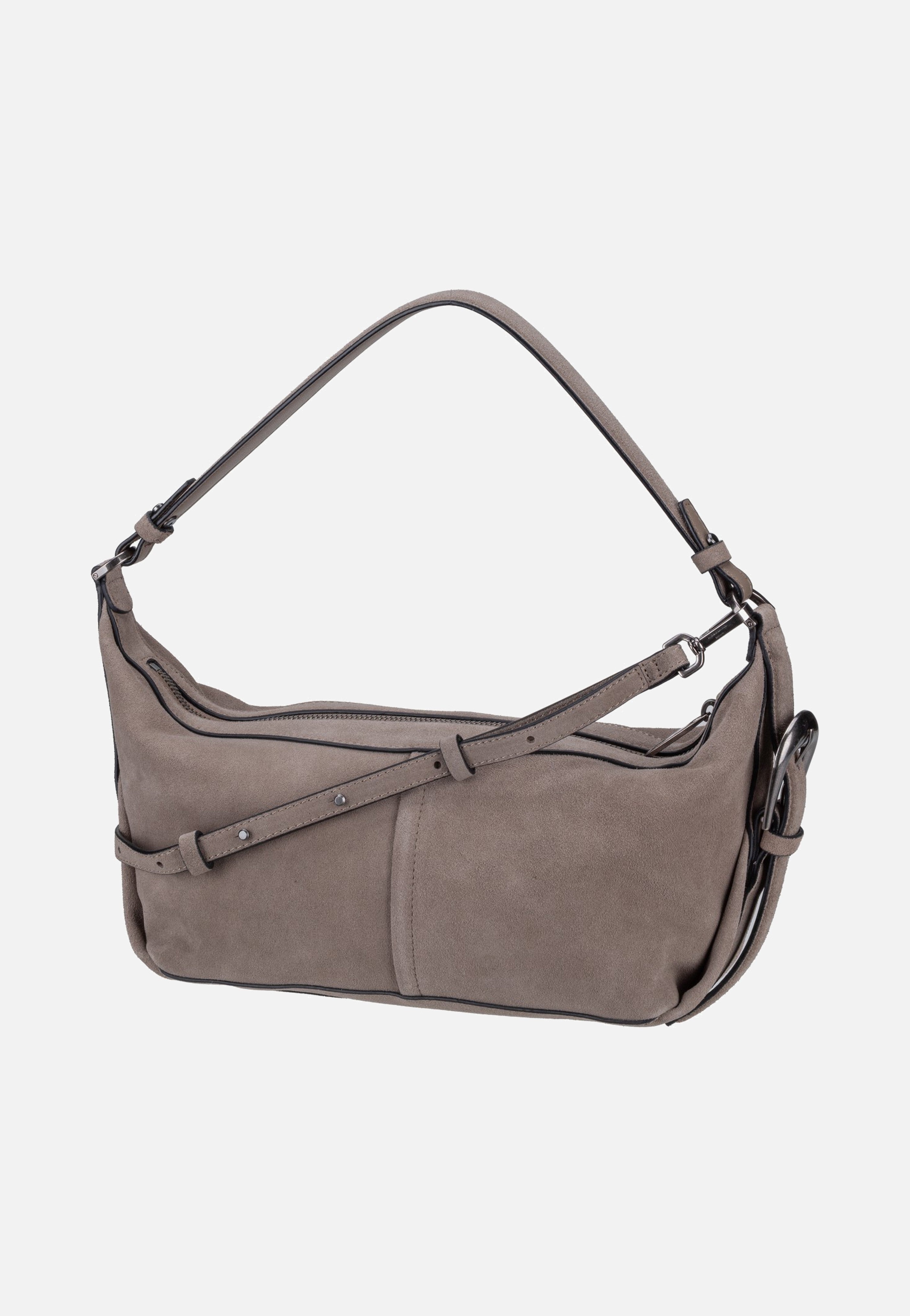 Liebeskind Berlin Paris II Hobo S Hydro Suede Neutral Grey Hobo Bag