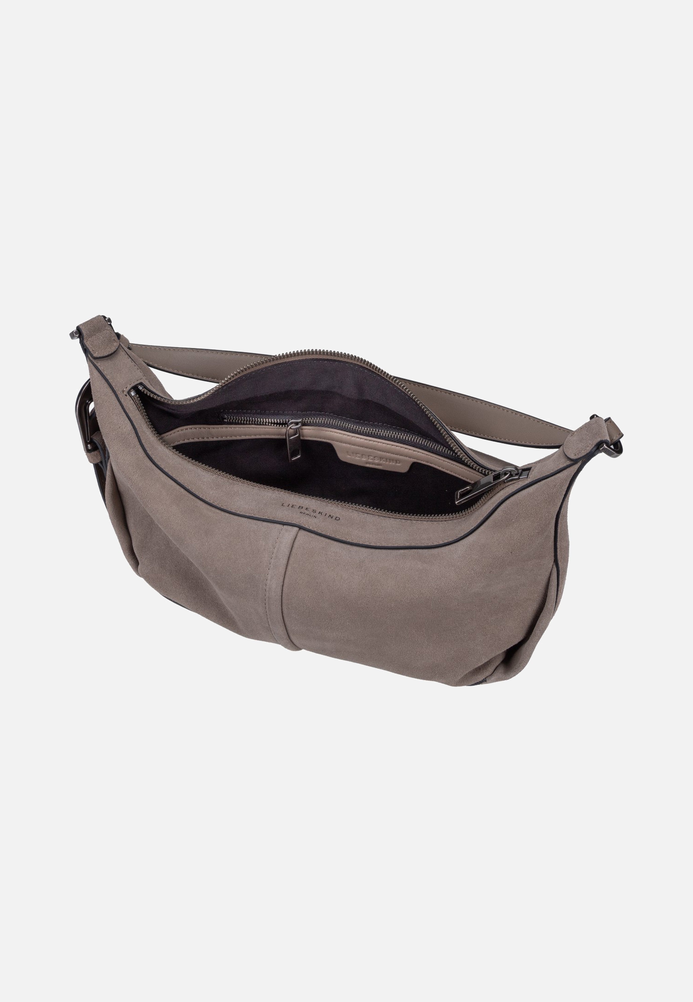 Liebeskind Berlin Paris II Hobo S Hydro Suede Neutral Grey Hobo Bag