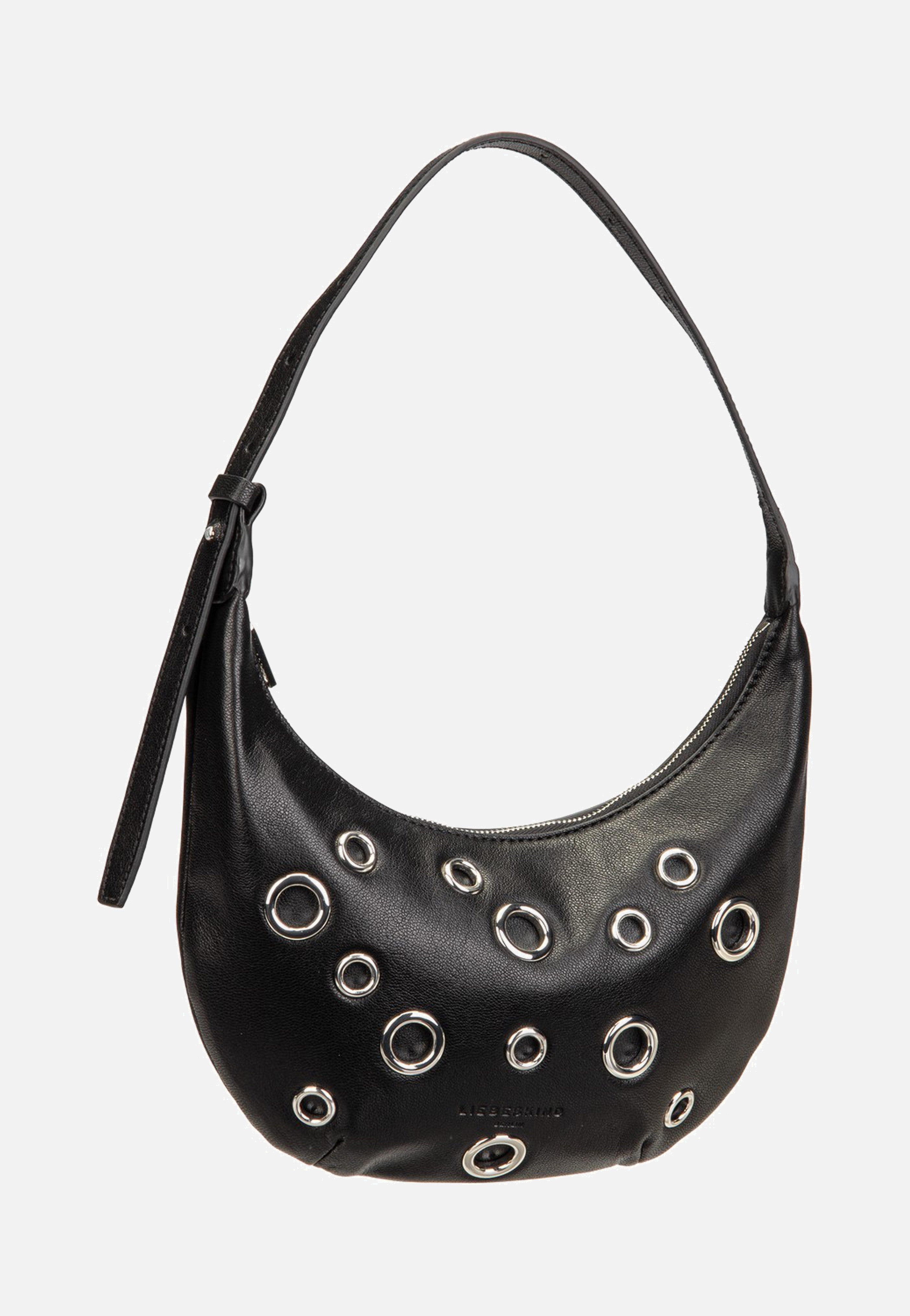 Liebeskind Berlin Ryker Eylets Hobo XS Vintage Goat Black Hobo Bag