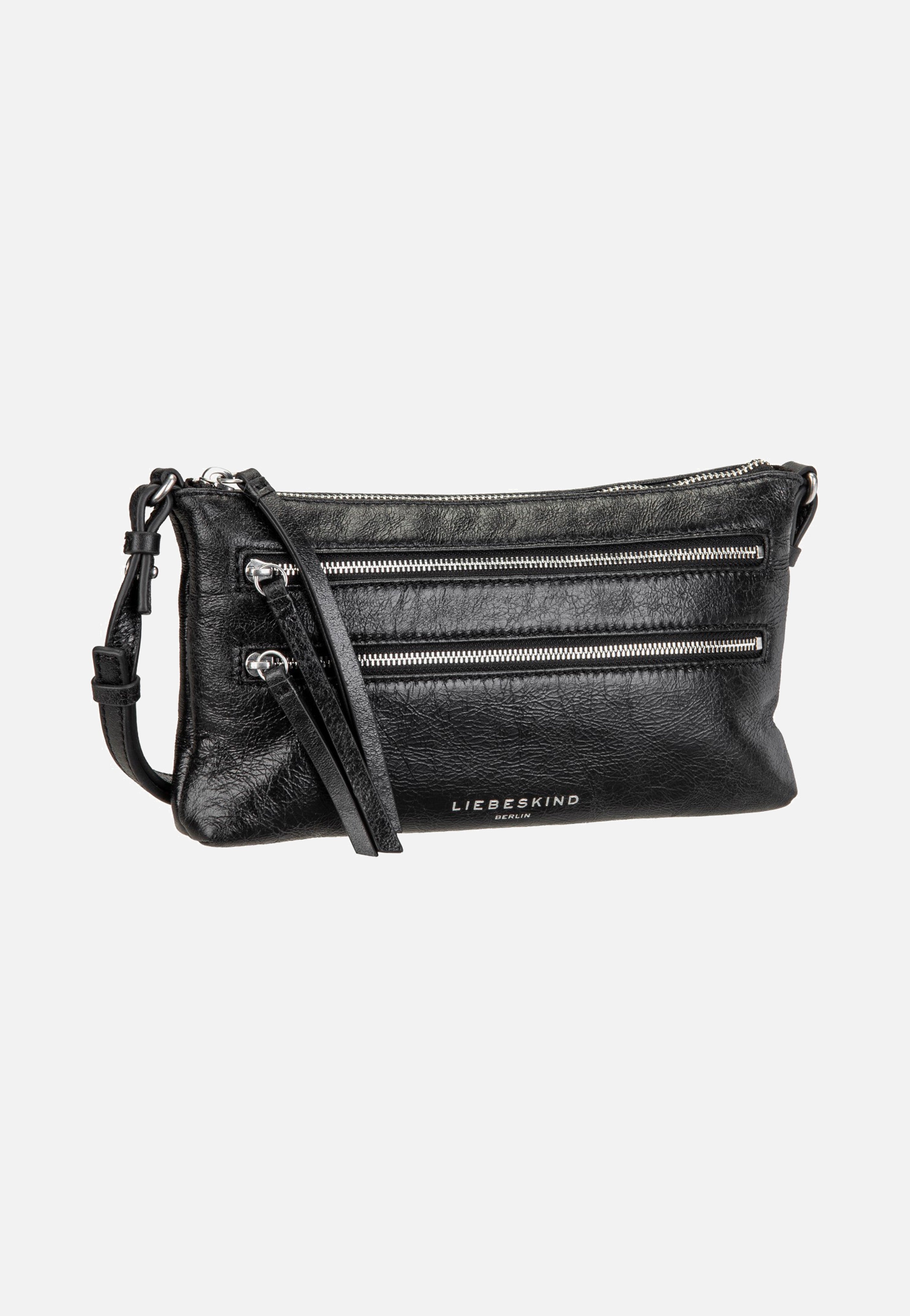 Liebeskind Berlin Zena S Single Lamb Crunch Black Crossbody Bag
