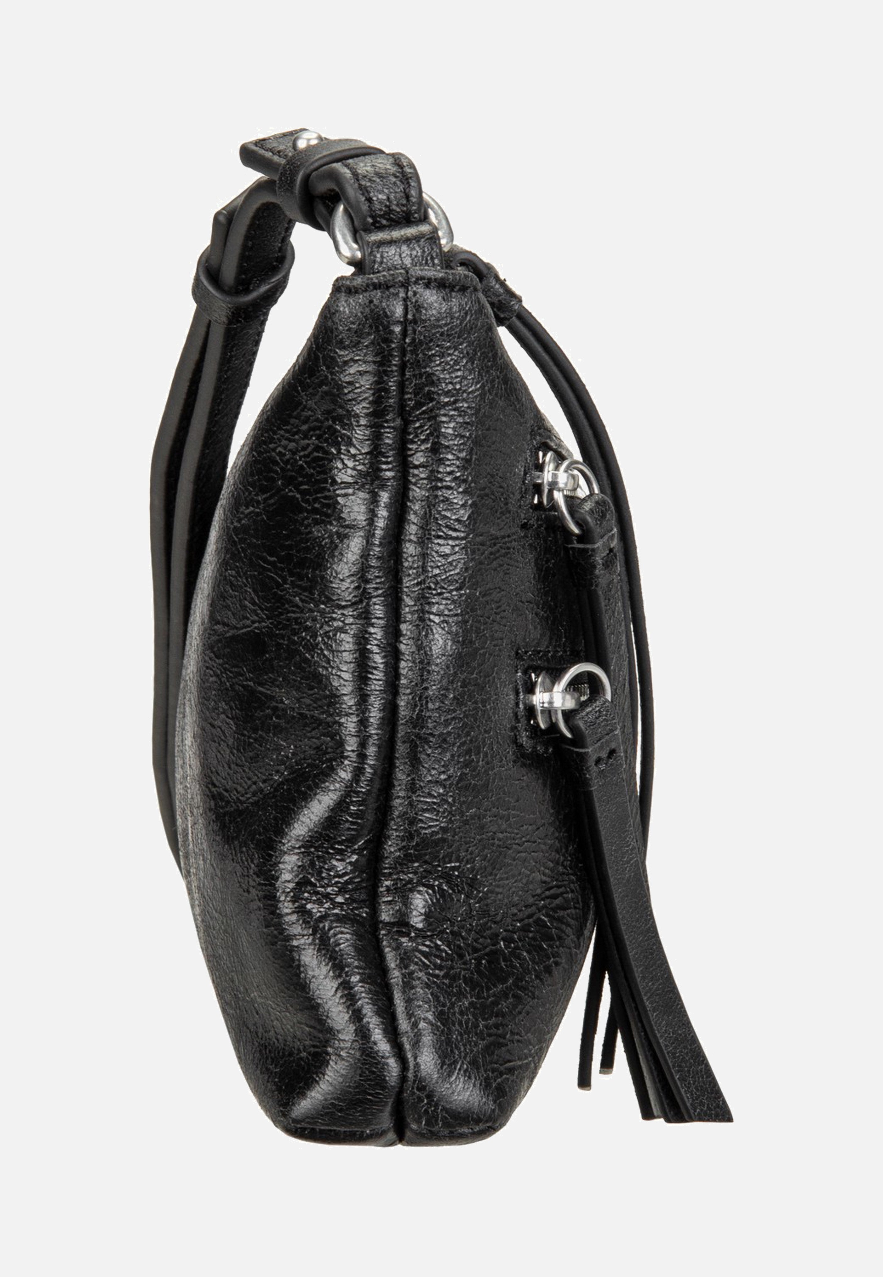 Liebeskind Berlin Zena S Single Lamb Crunch Black Crossbody Bag