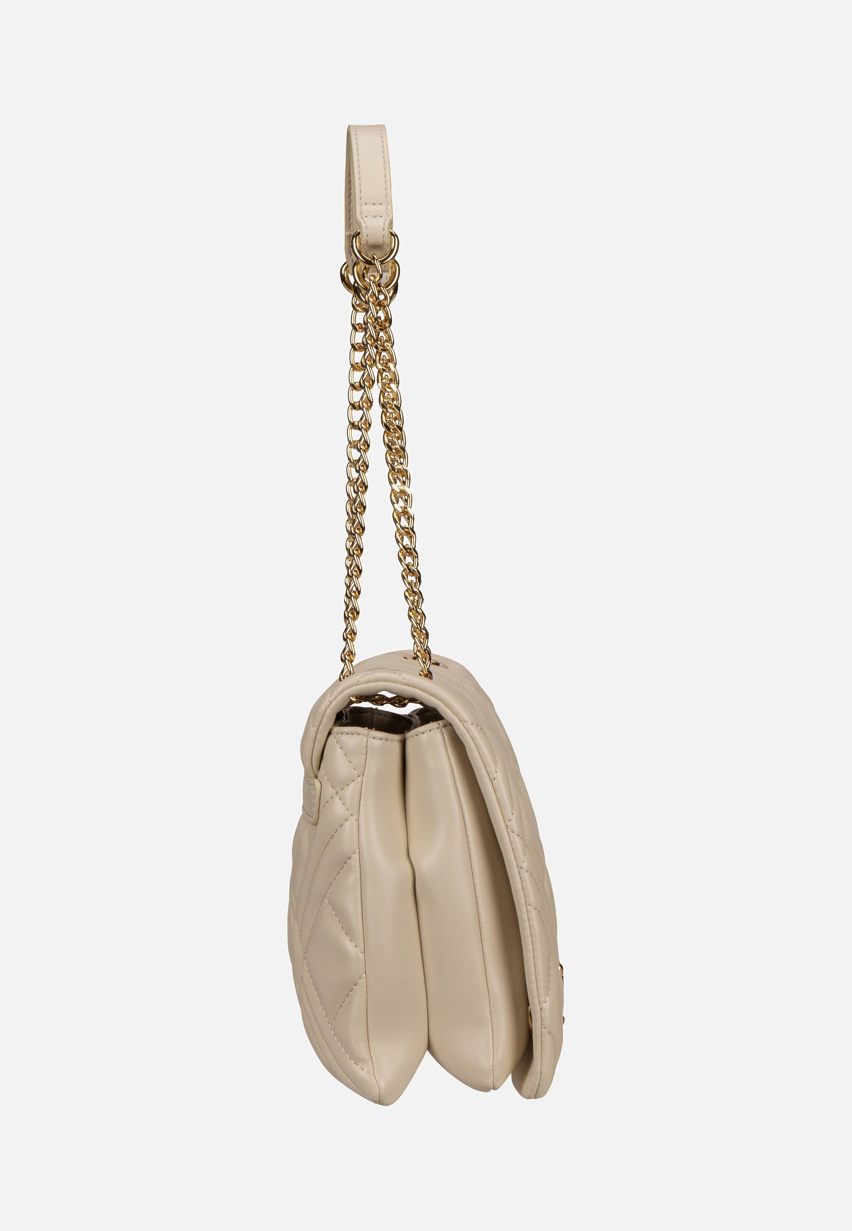 Love Moschino Quilted Bag 4153 Ivory Evening Bag