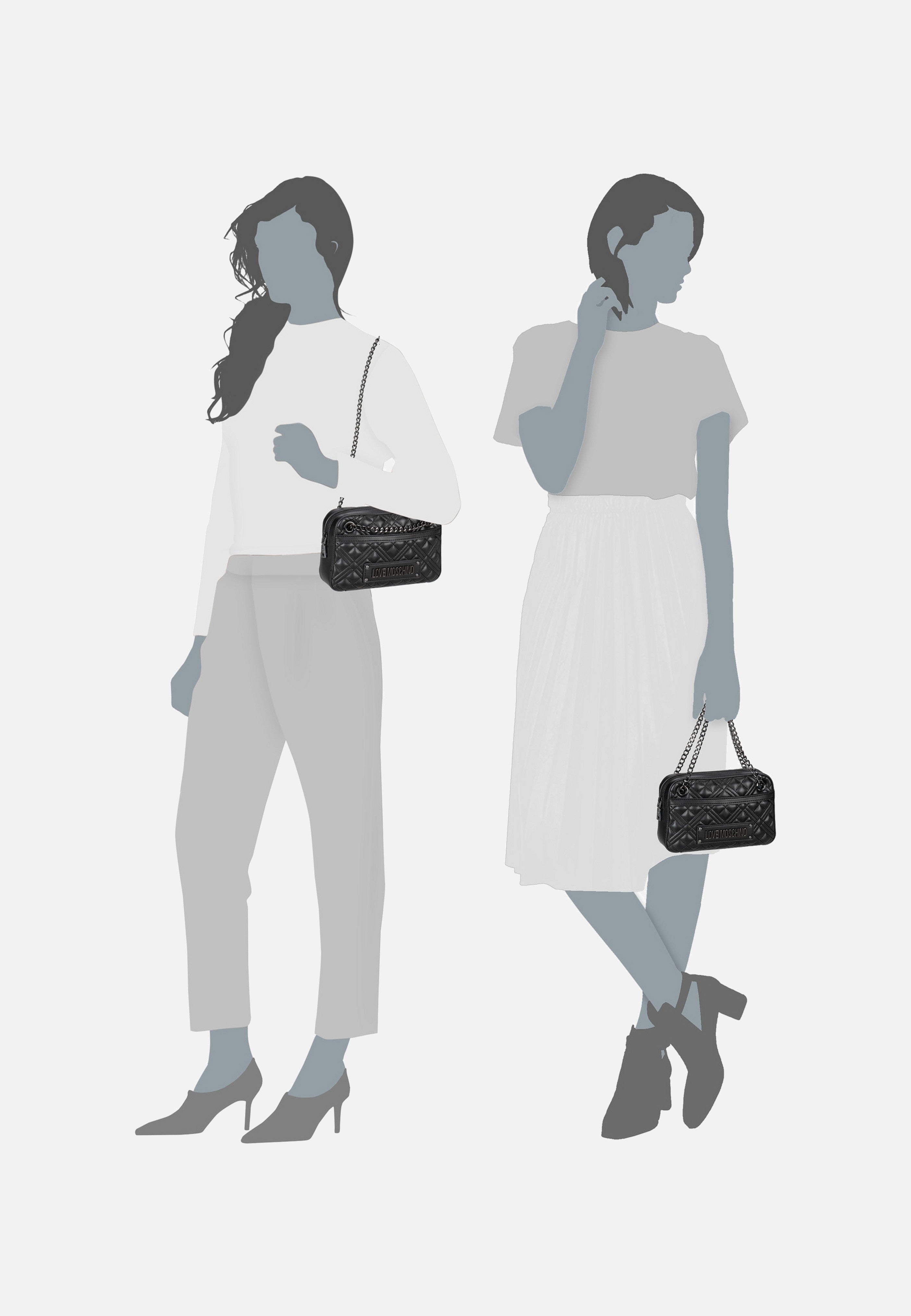 Love Moschino - Quilted Bag 4237 Black - Handle Bag | Women-Image