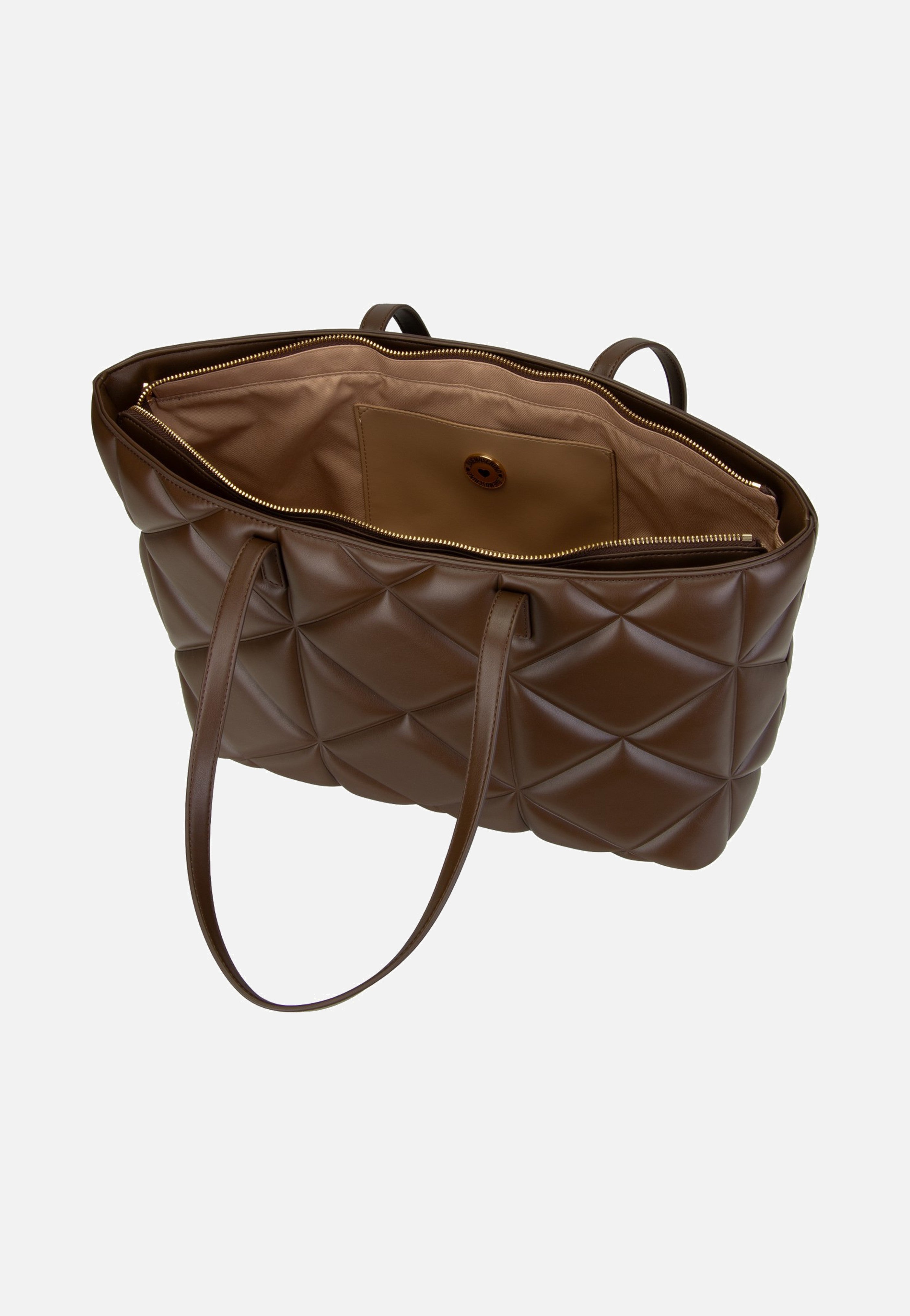 Love Moschino Embossed Q 4120 Brown Shopper