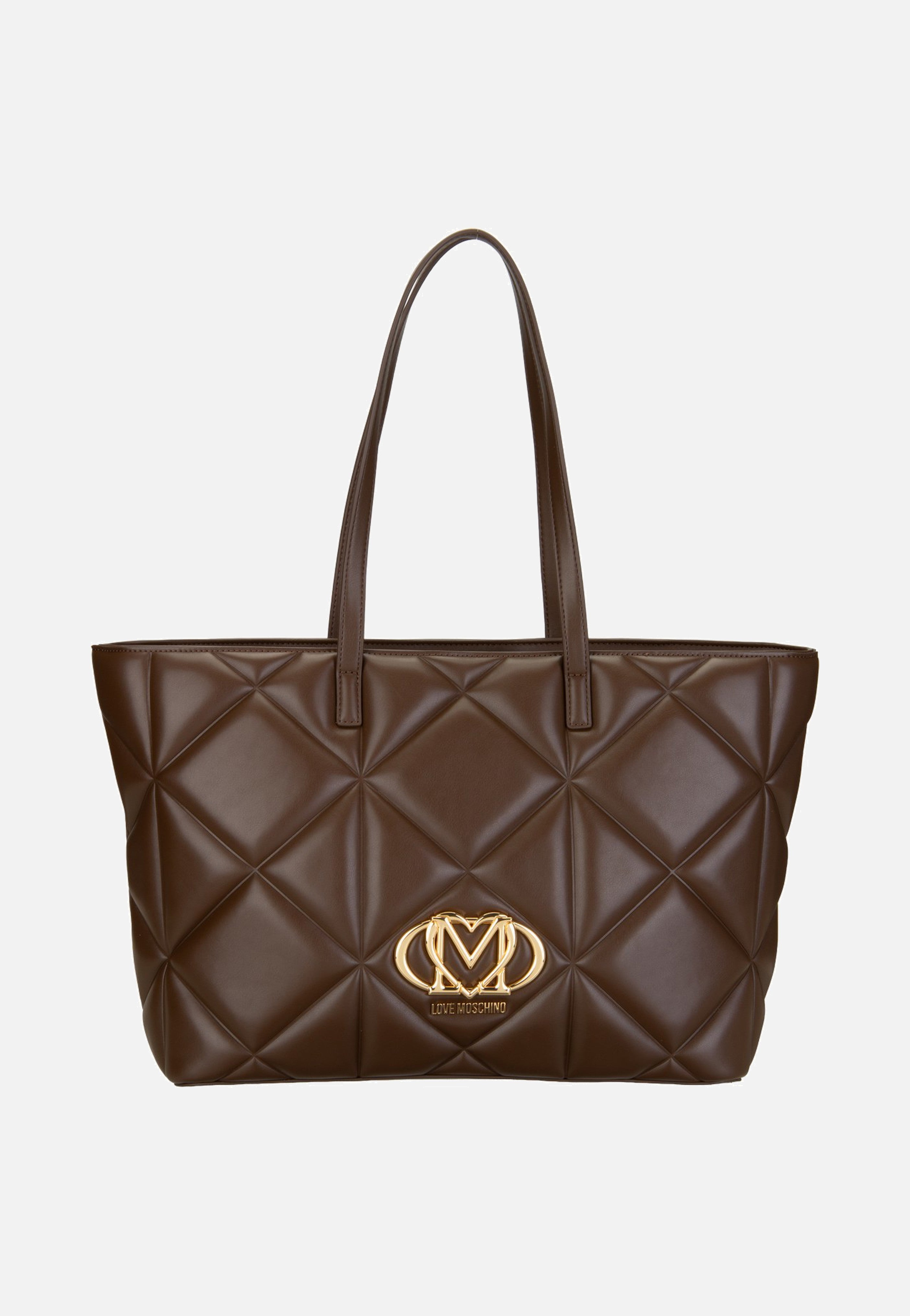 Love Moschino Embossed Q 4120 Brown Shopper