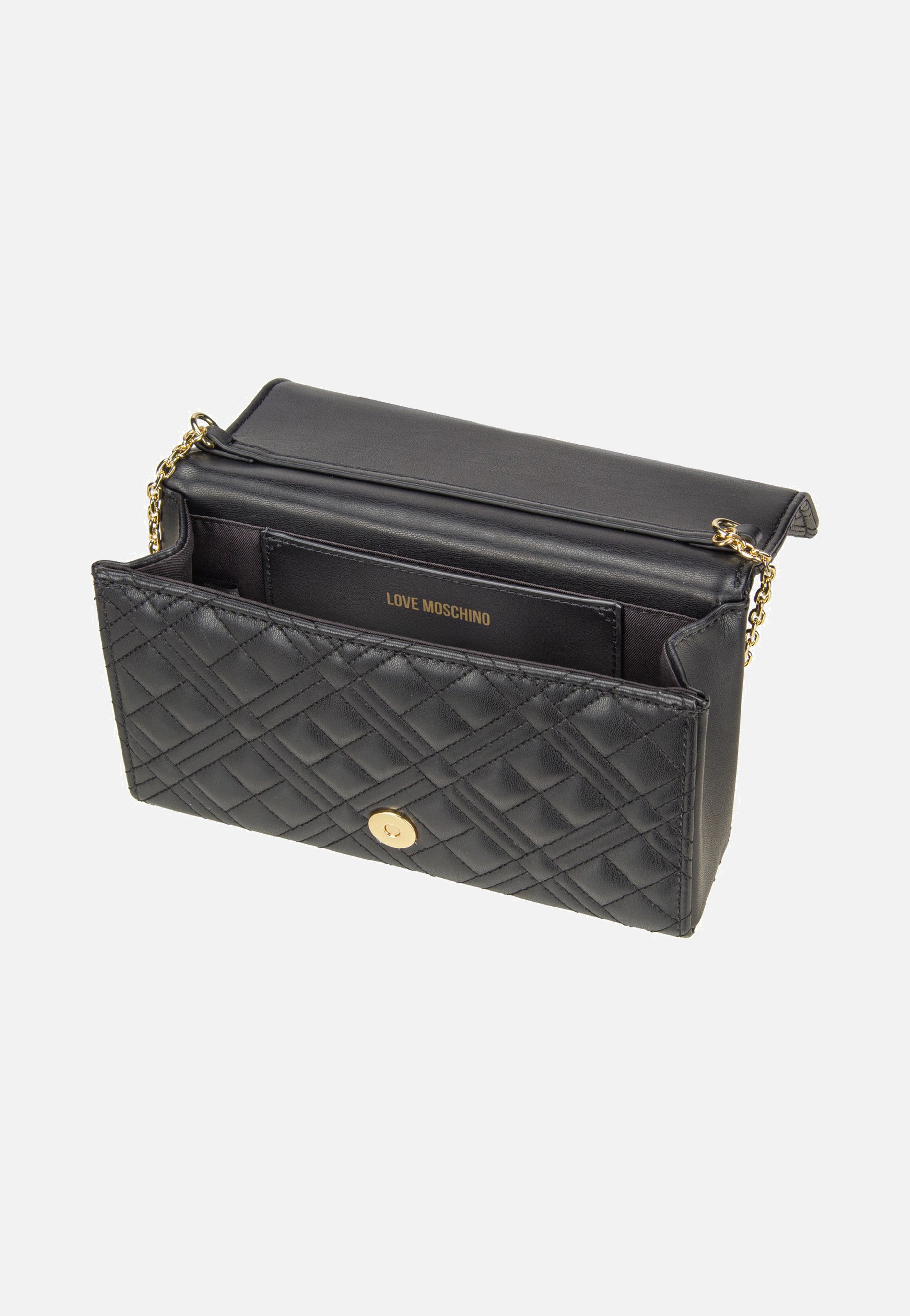 Love Moschino Quilted Bag 4079 Black Evening Bag