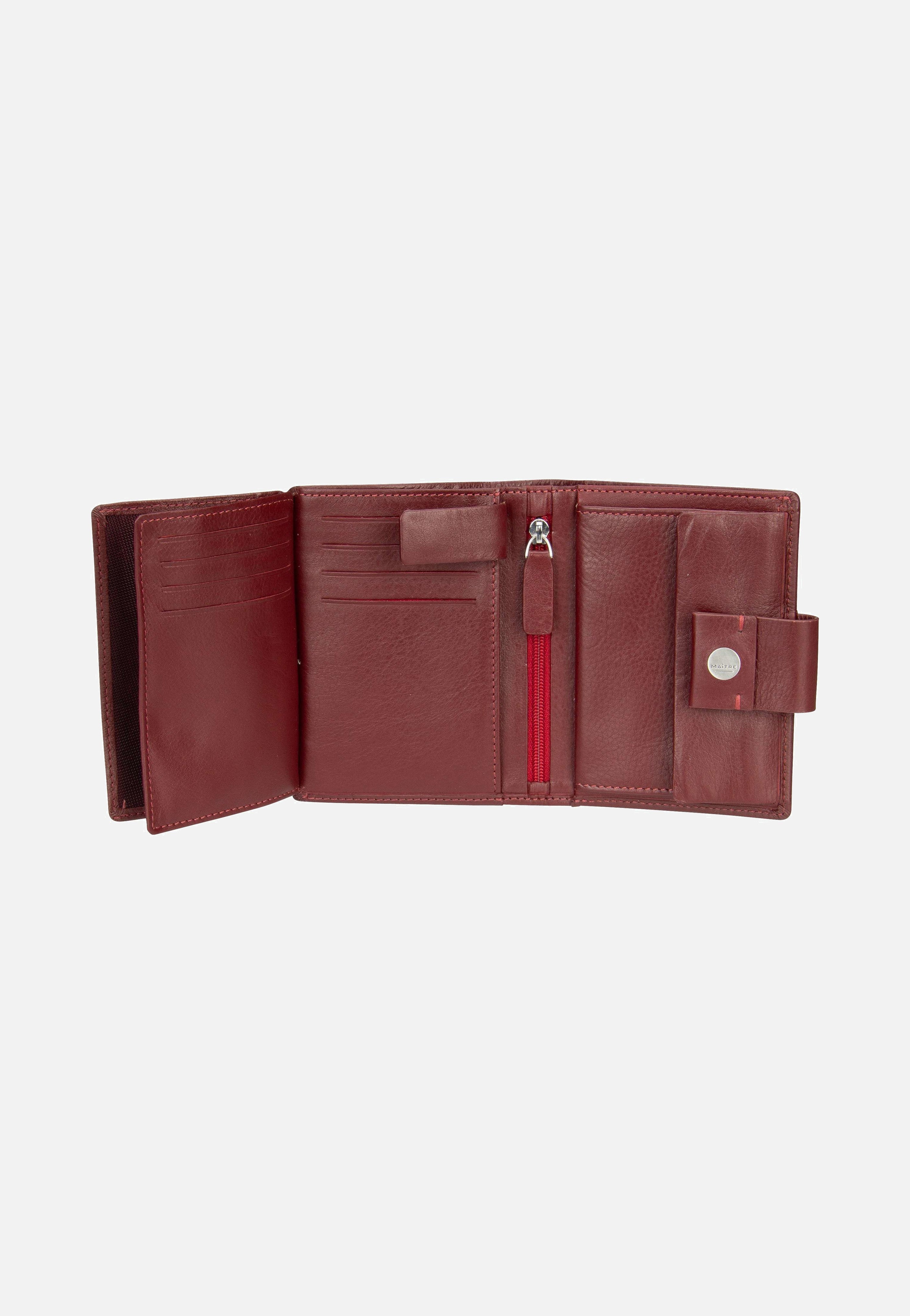 Maître Henau Dawina Purse MV9F Red Portemonnaie