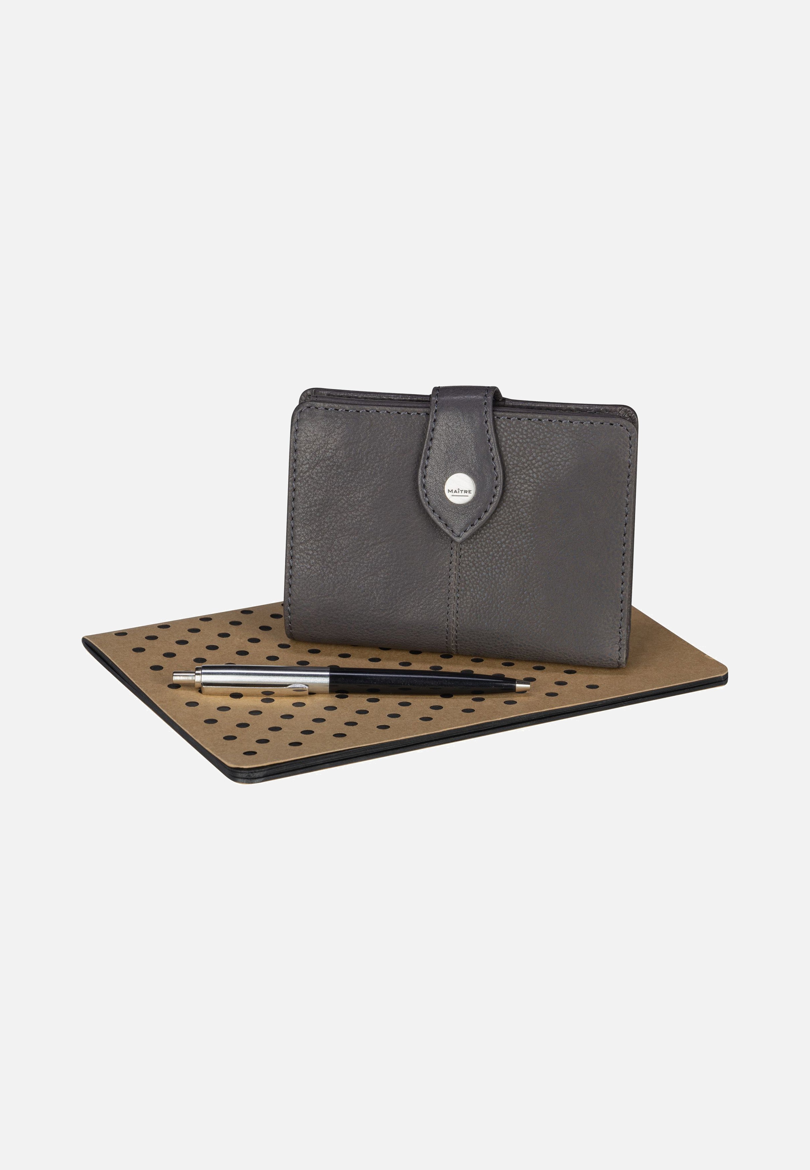 Maître - Lemberg Dawina Purse MV9F Dark Grey - Wallet | Women-Image