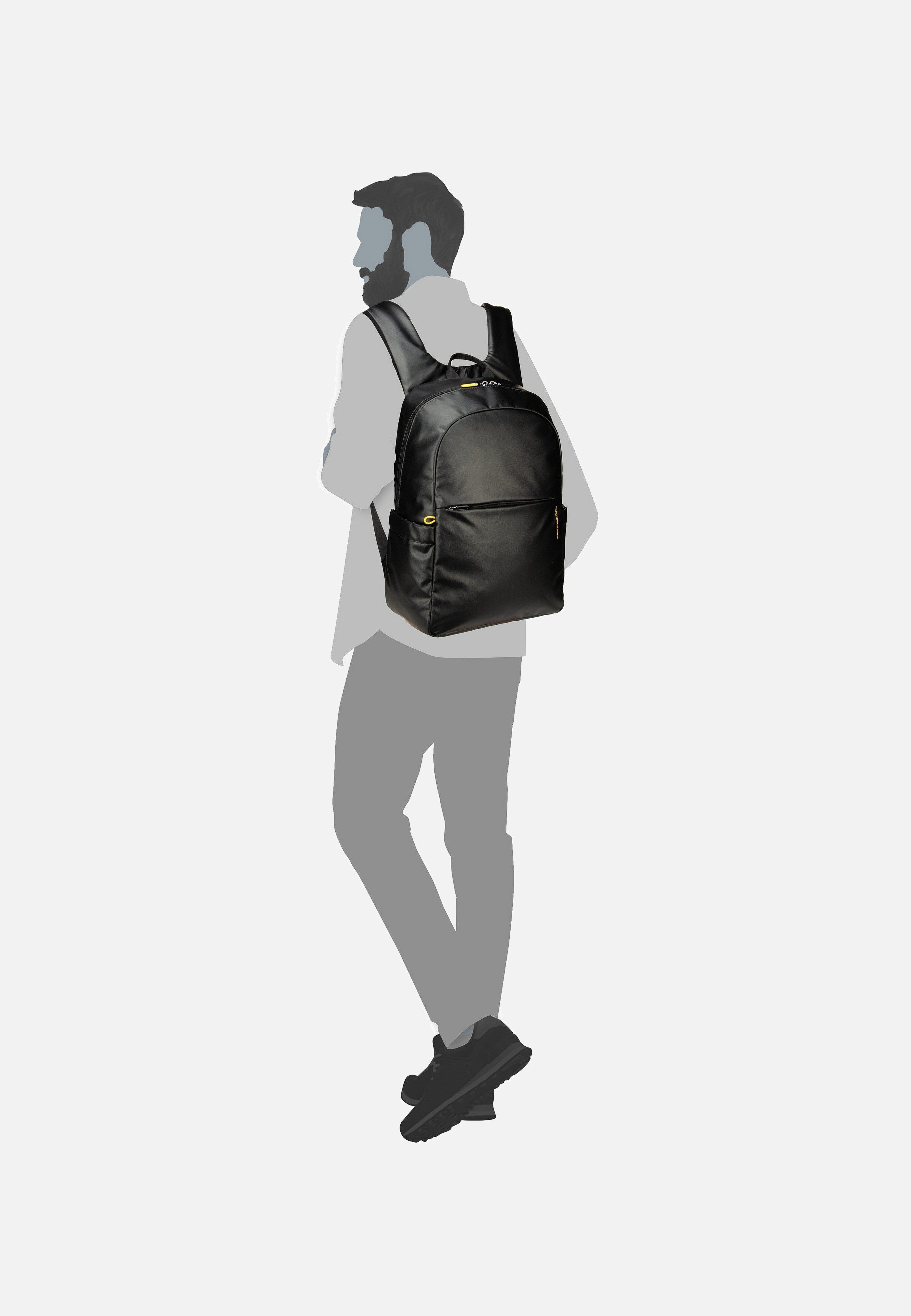 Mandarina Duck - Eco Coated OST04 Black - Backpack | Neutral-Image