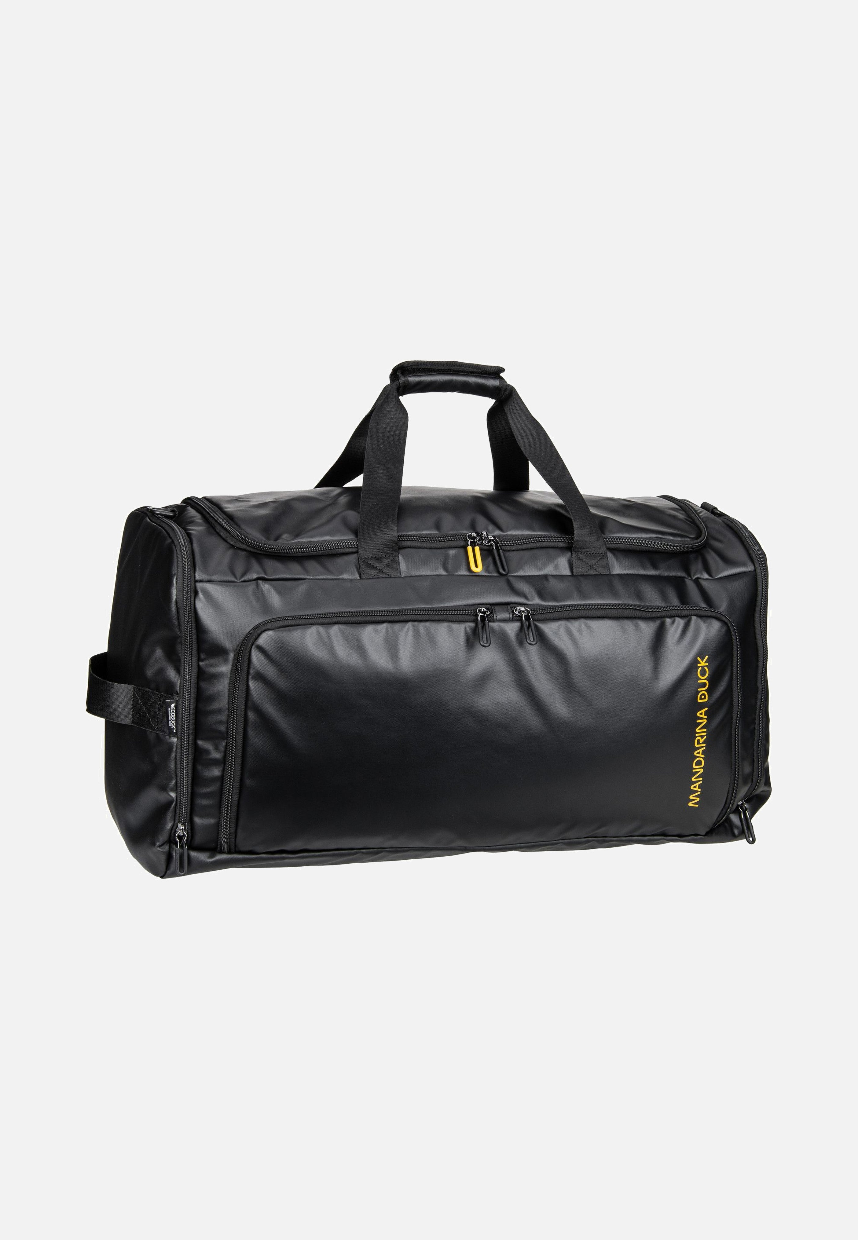 Mandarina Duck - Eco Coated Duffle OSB03 Black - Dufflebag | Neutral-Image