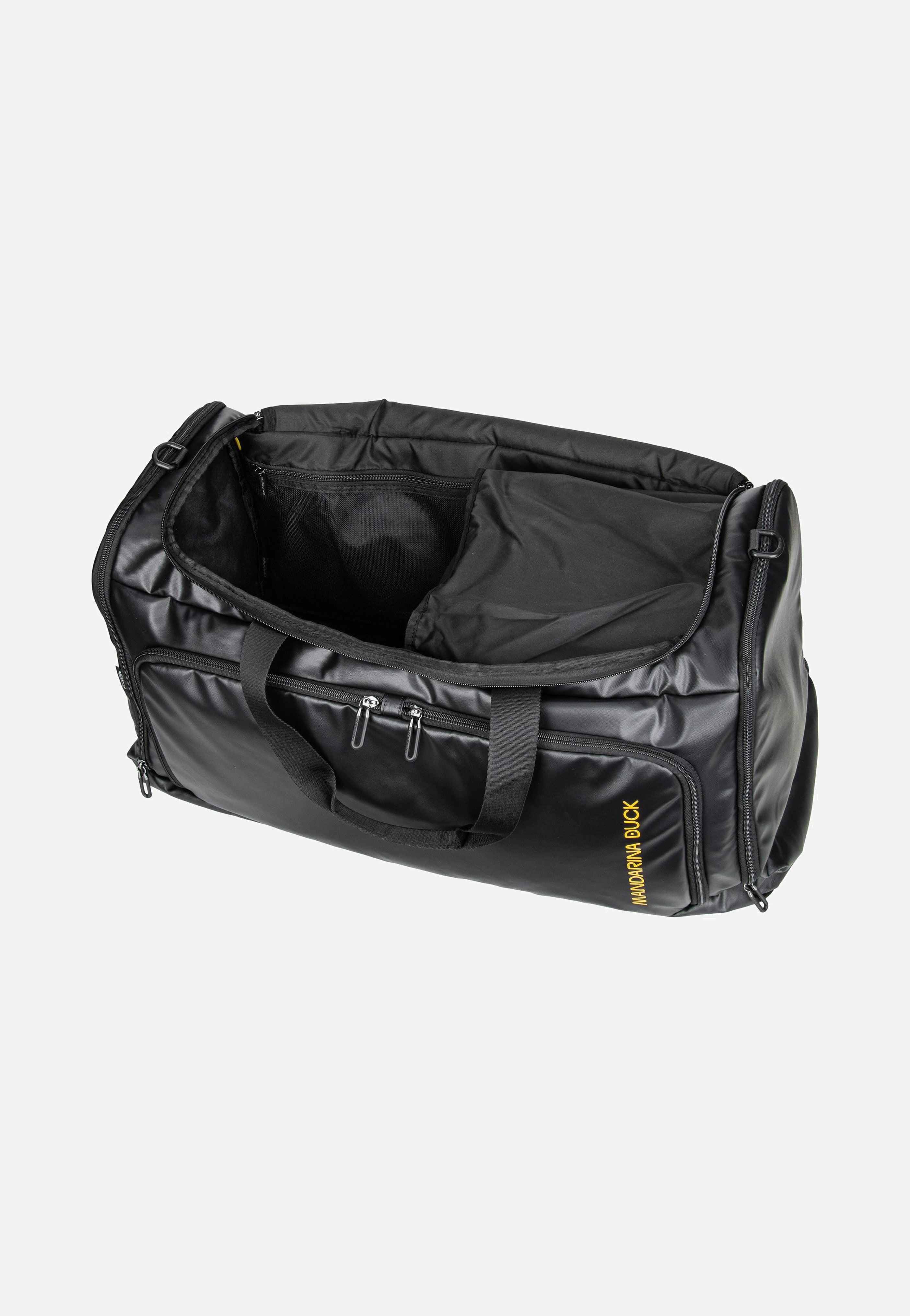 Mandarina Duck - Eco Coated Duffle OSB03 Black - Dufflebag | Neutral-Image
