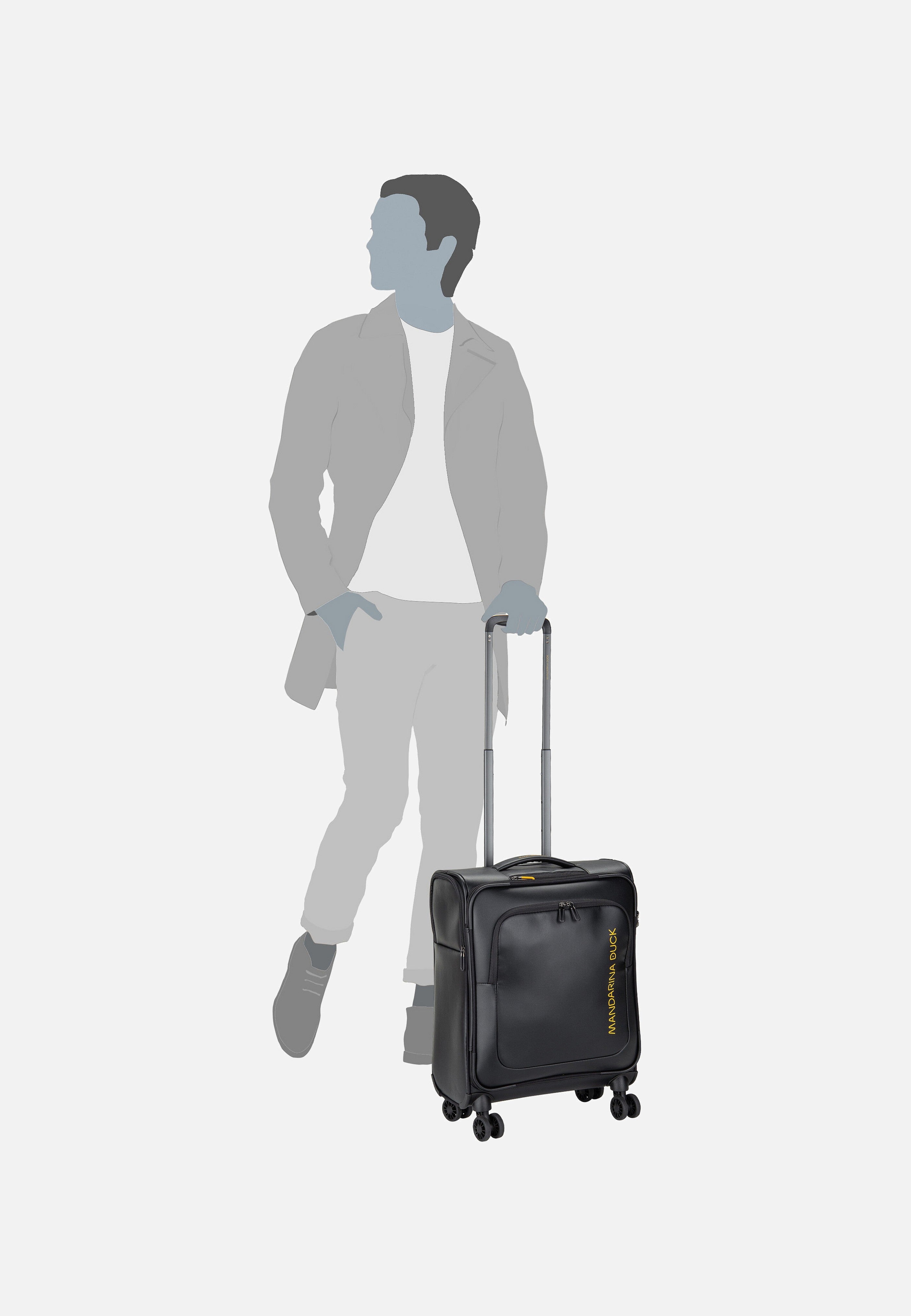 Mandarina Duck - Eco Coated OSV01 Black - Suitcase | Neutral-Image