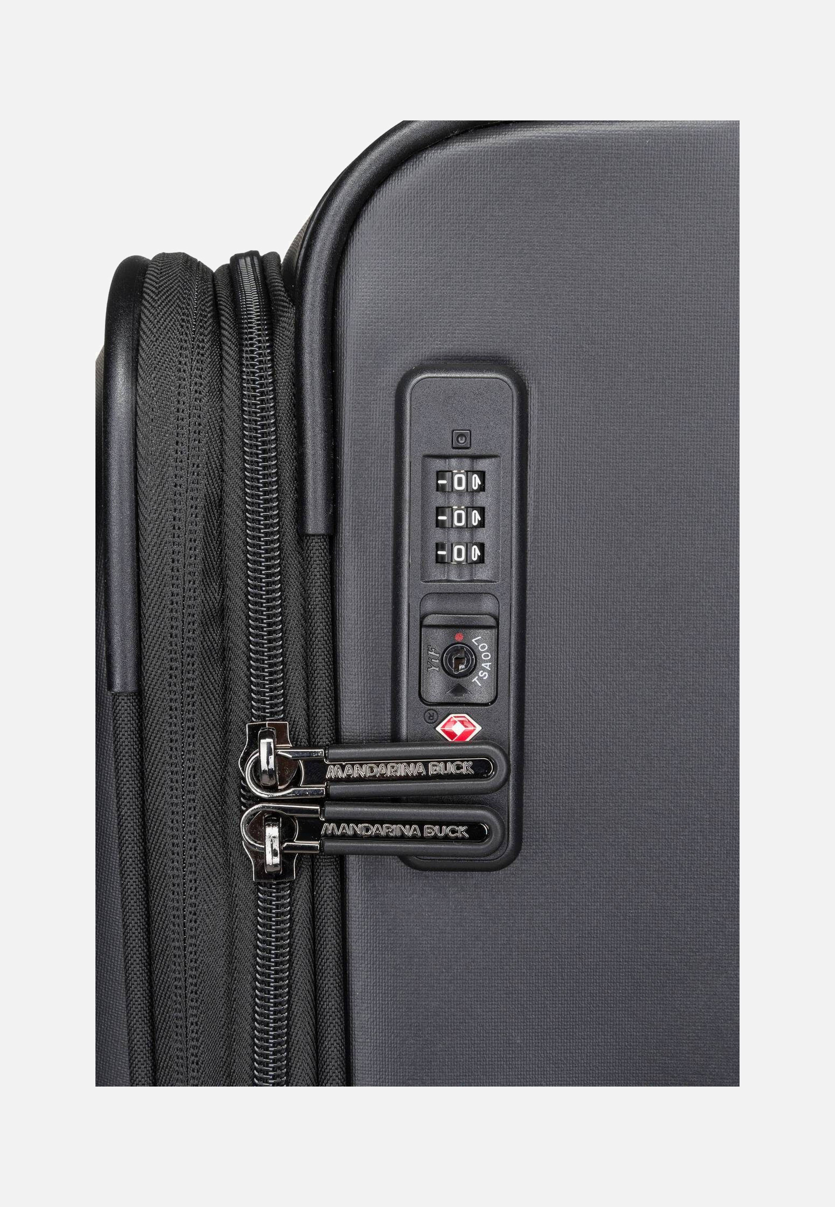 Mandarina Duck - Eco Coated OSV04 Black - Suitcase | Neutral-Image