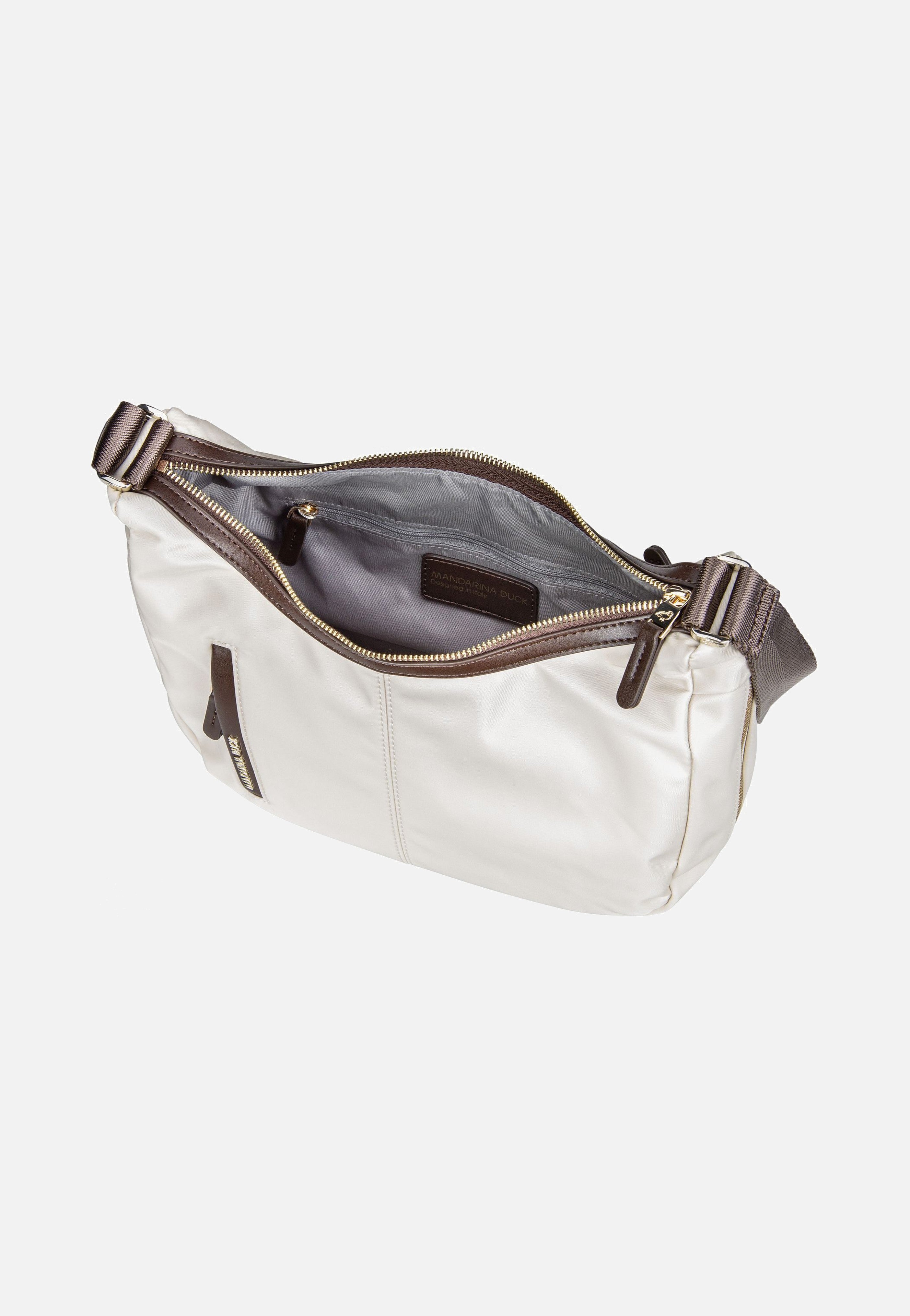 Mandarina Duck - Hunter Medium Hobo VCT36 Whitecap Gray - Hobo Bag | Women-Image
