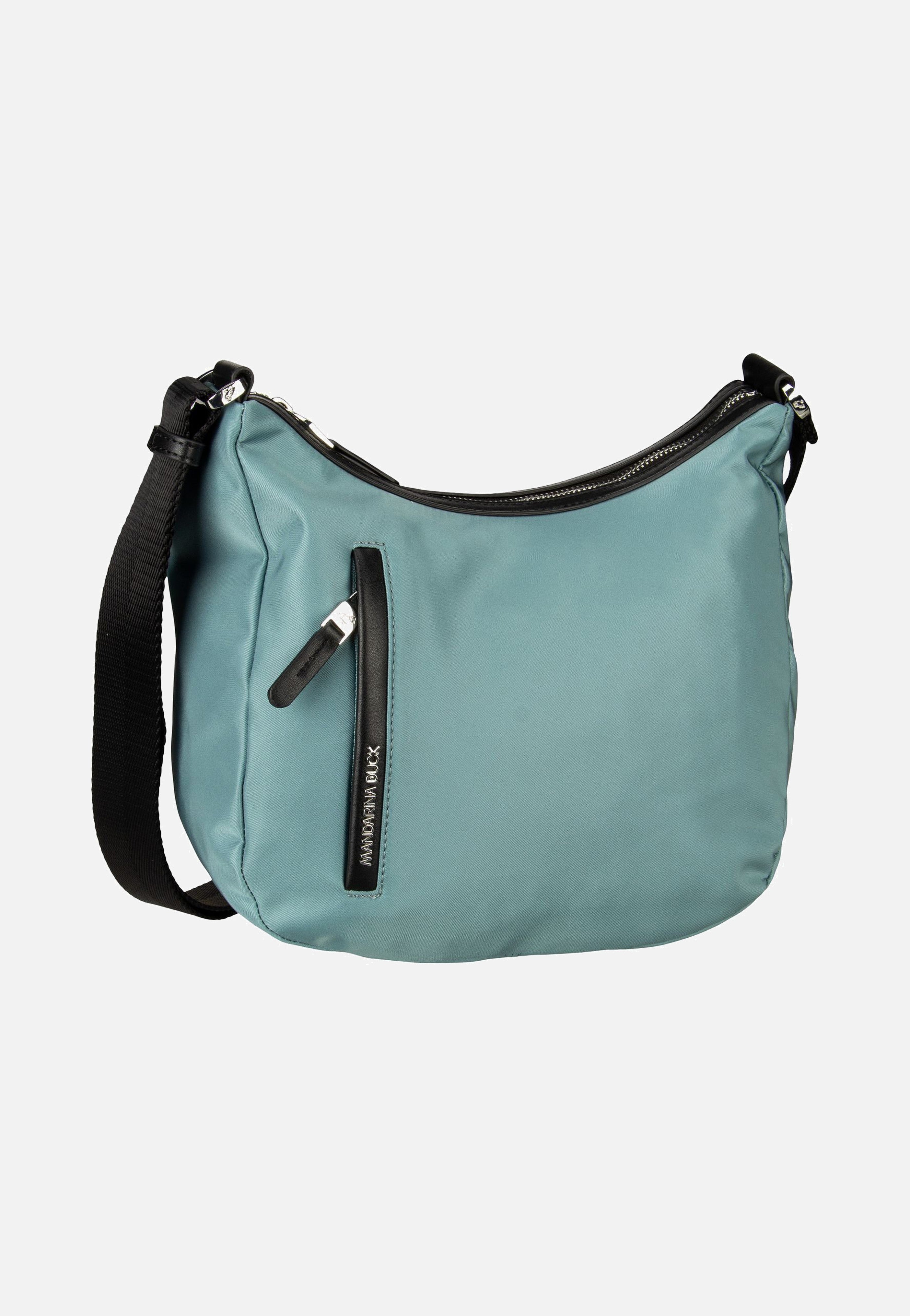 Mandarina Duck - Hunter Medium Hobo VCT40 Smoke Blue - Hobo Bag | Women-Image