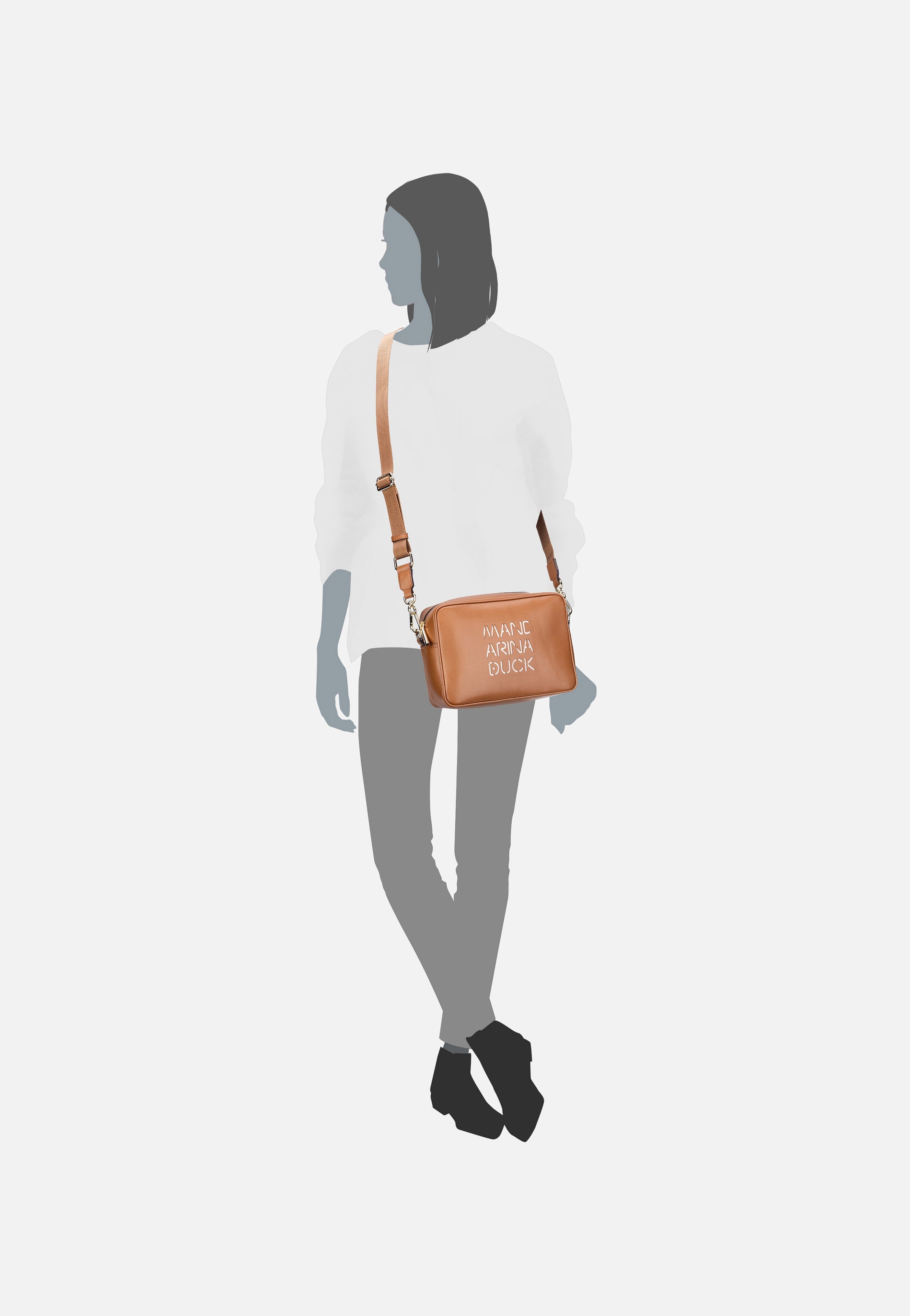 Mandarina Duck - Lady Duck Camera Case OHT03 Caramel Cafe - Shoulder Bag | Women-Image