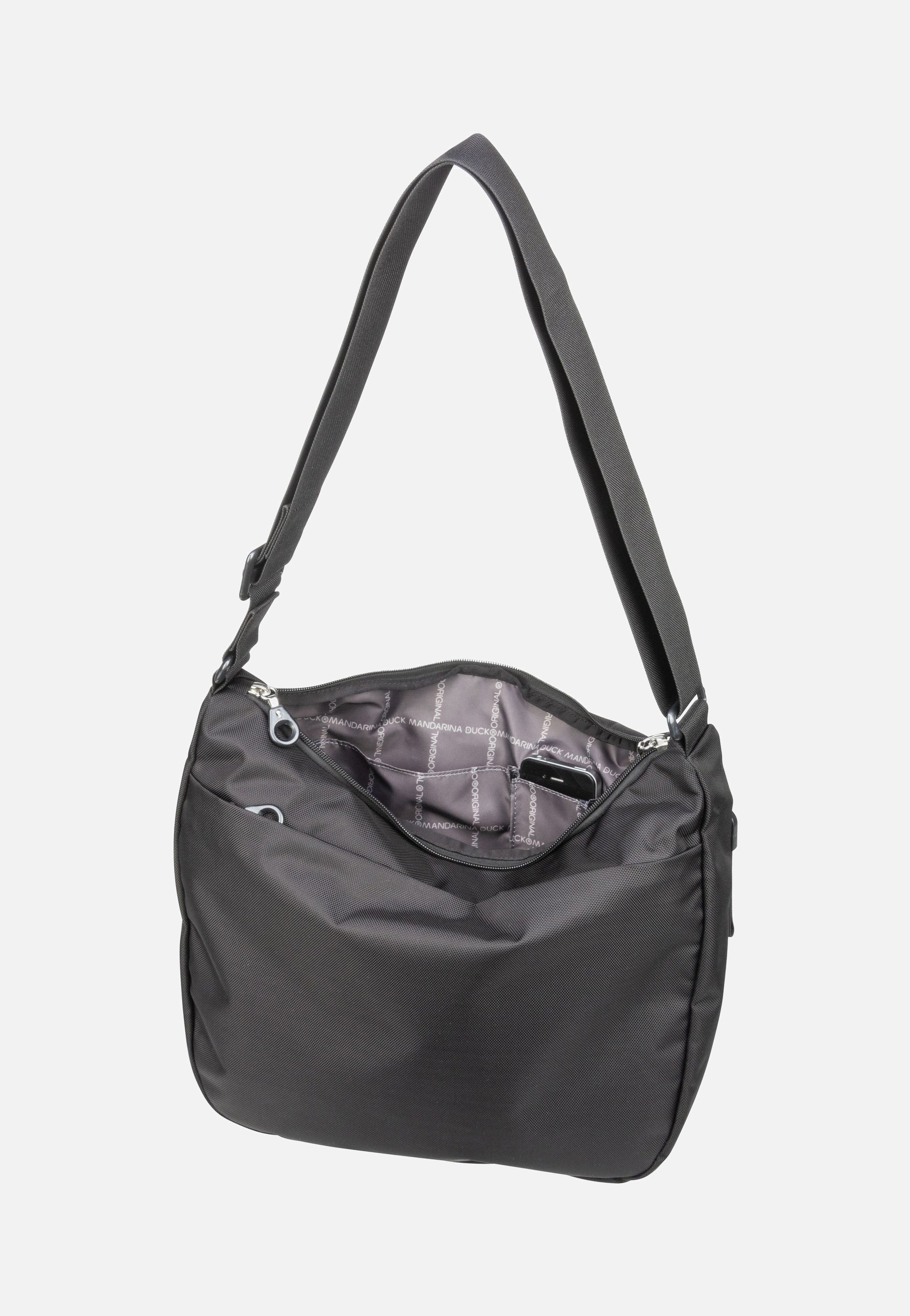 Mandarina Duck - MD20 Large Hobo QMT20 Black - Hobo Bag | Women-Image