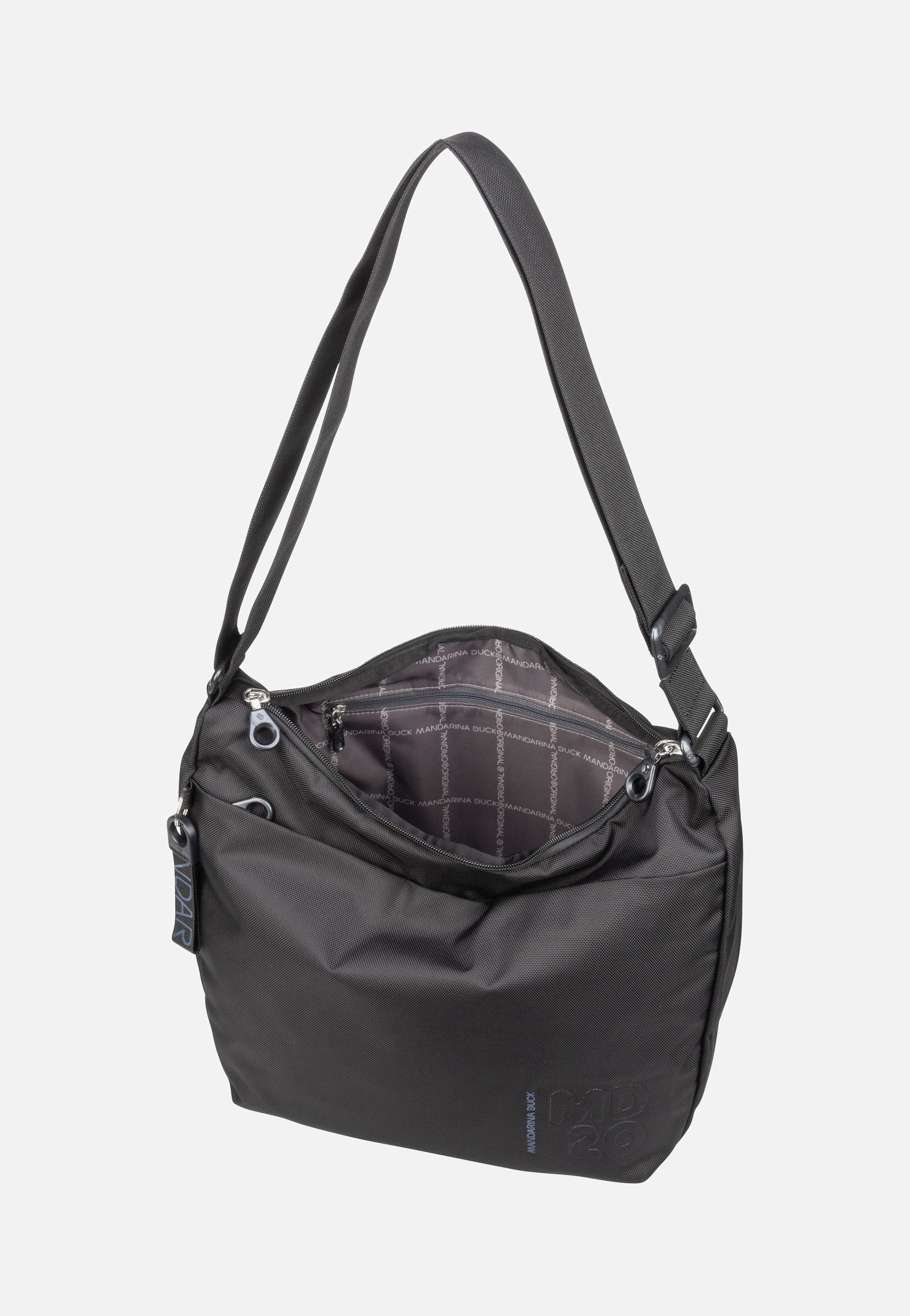 Mandarina Duck - MD20 Large Hobo QMT20 Black - Hobo Bag | Women-Image