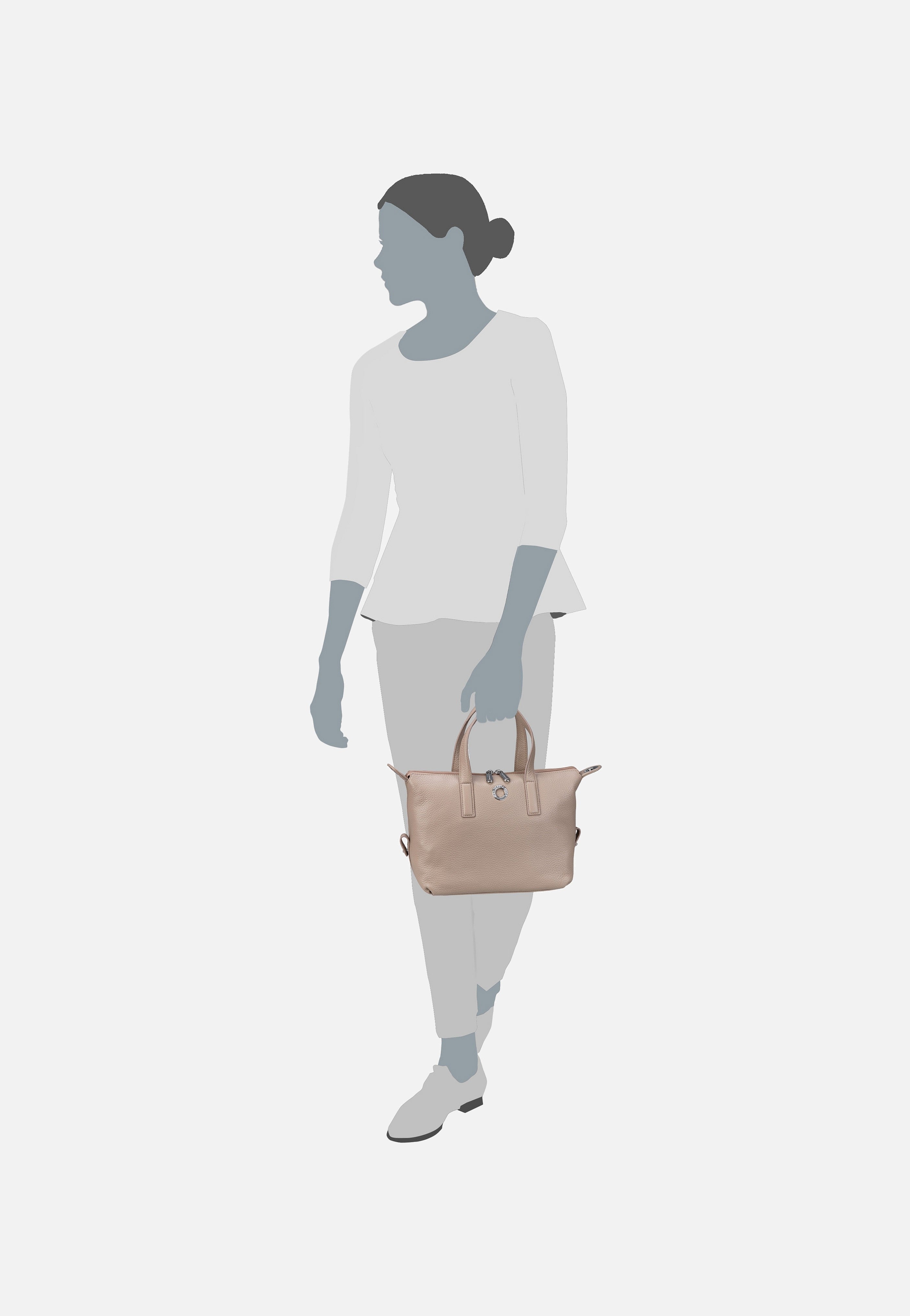 Mandarina Duck - Mellow Leather Bauletto FZT56 Warm Taupe - Tote Bag | Women-Image
