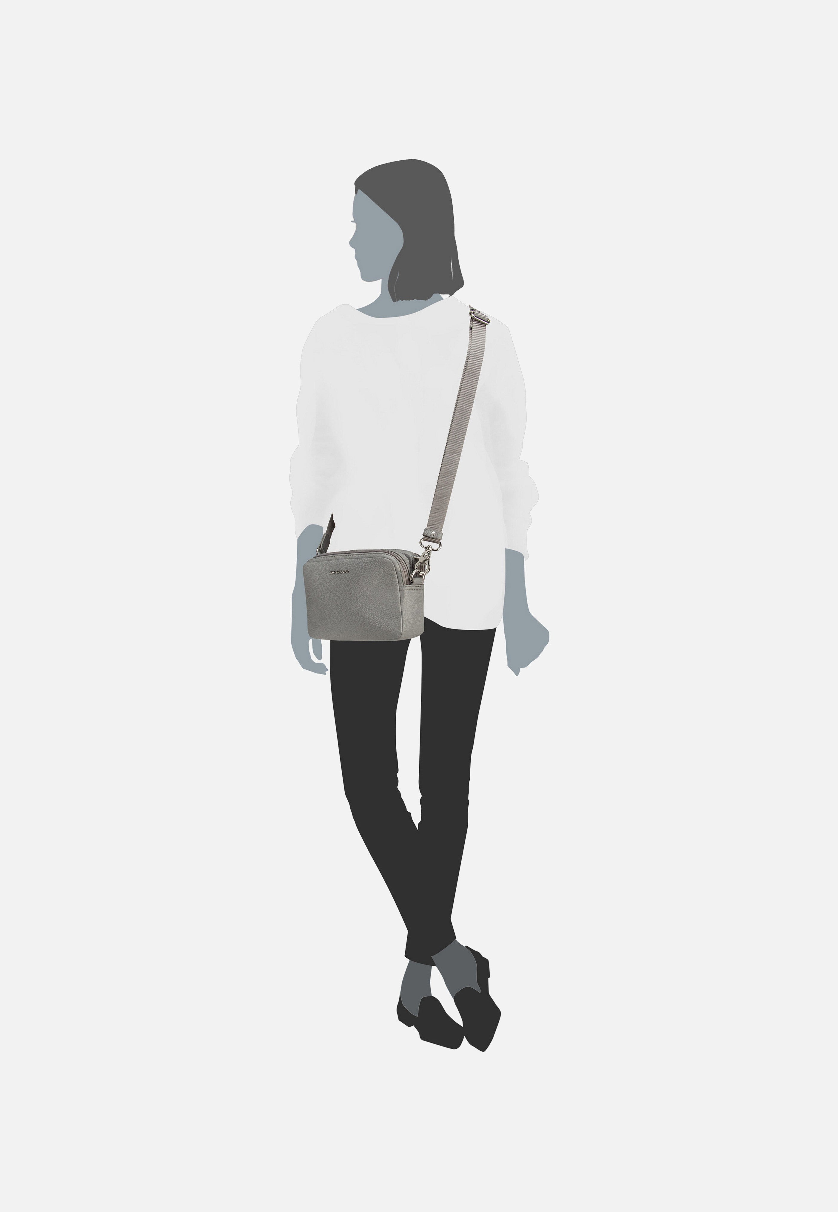 Mandarina Duck - Mellow Leather FZT13 December Sky - Shoulder Bag | Women-Image
