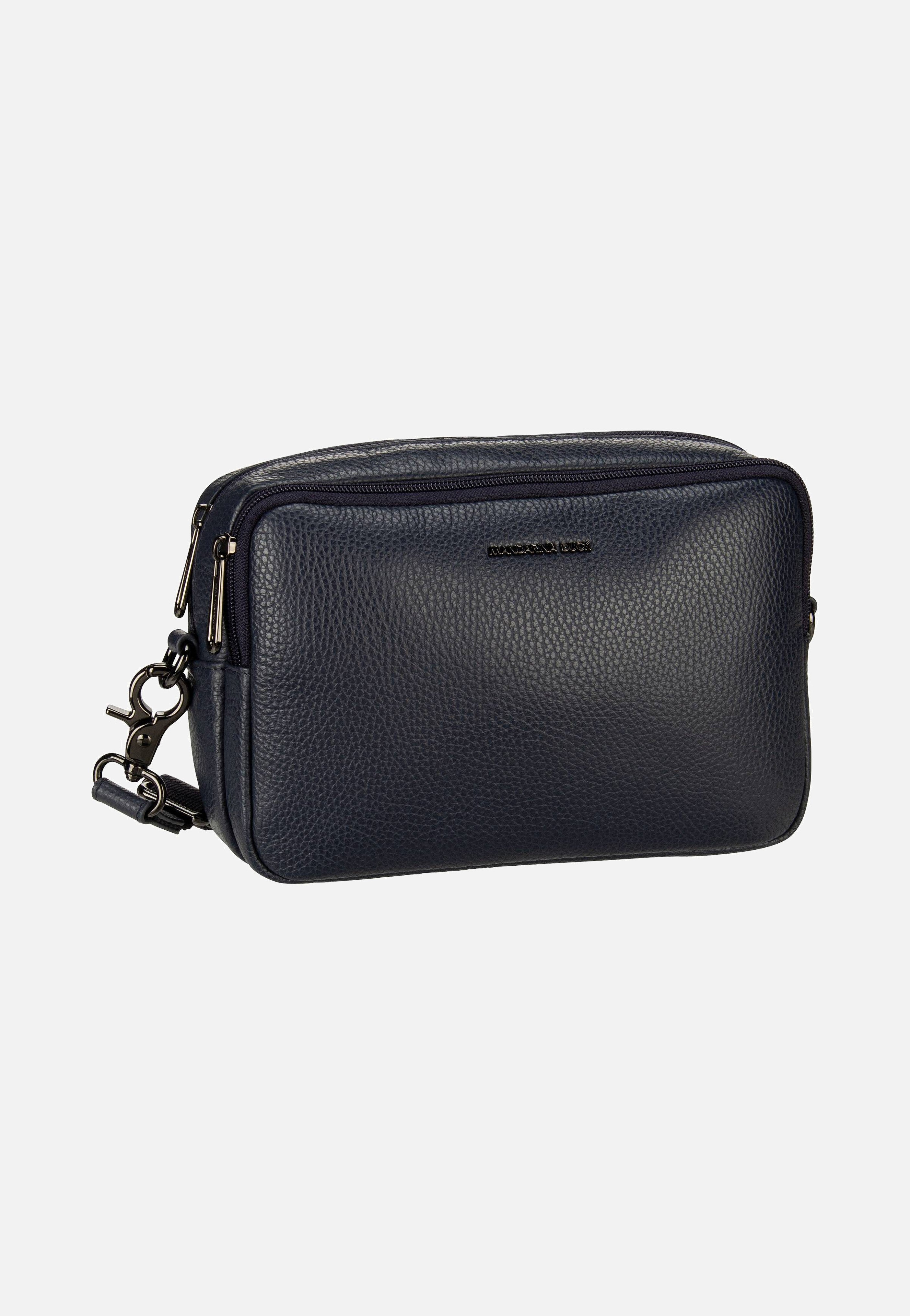 Mandarina Duck Mellow Leather Camera Case FZT11 Dress Blue Umhängetasche