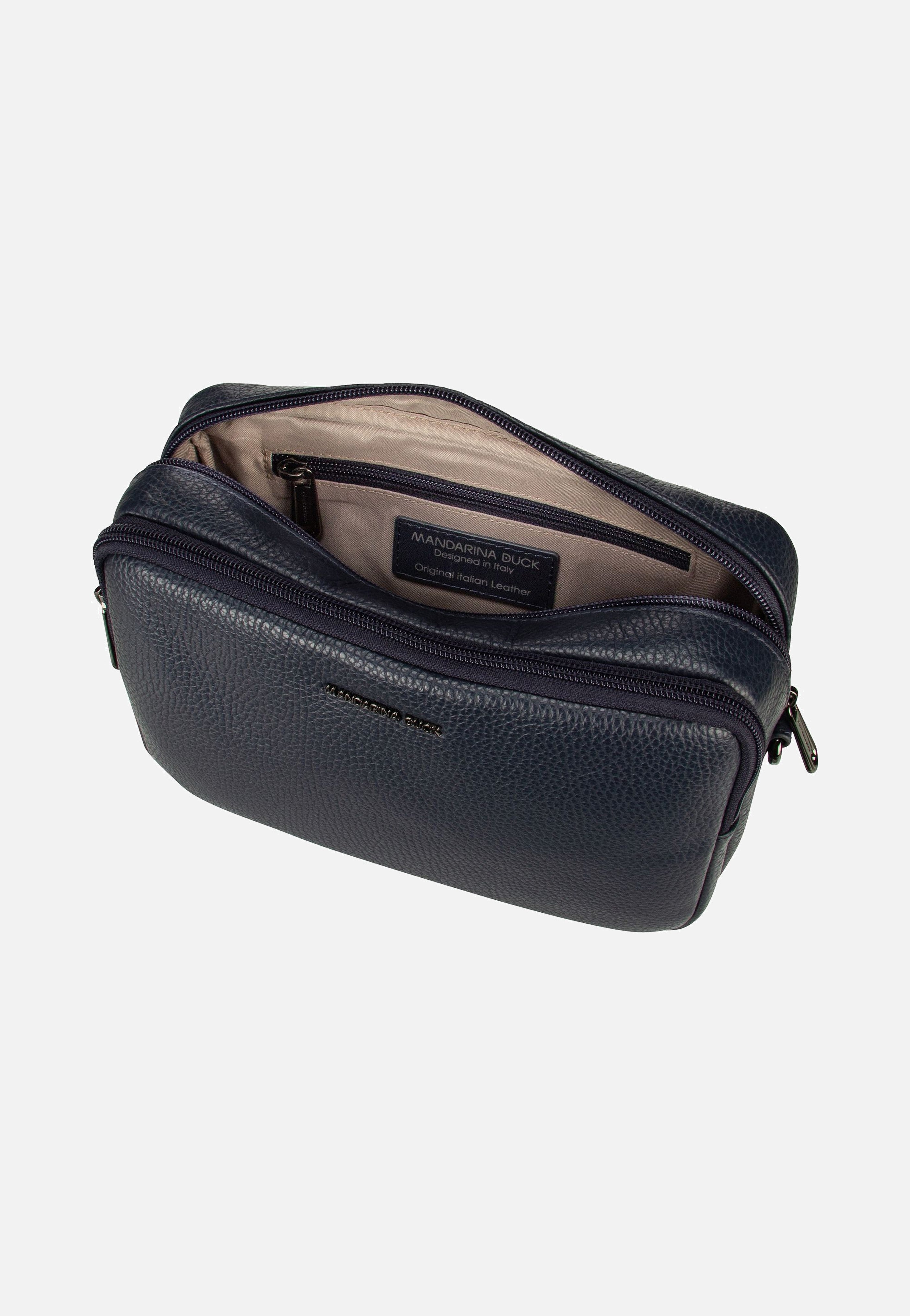 Mandarina Duck - Mellow Leather Camera Case FZT11 Dress Blue - Crossbody Bag | Women-Image