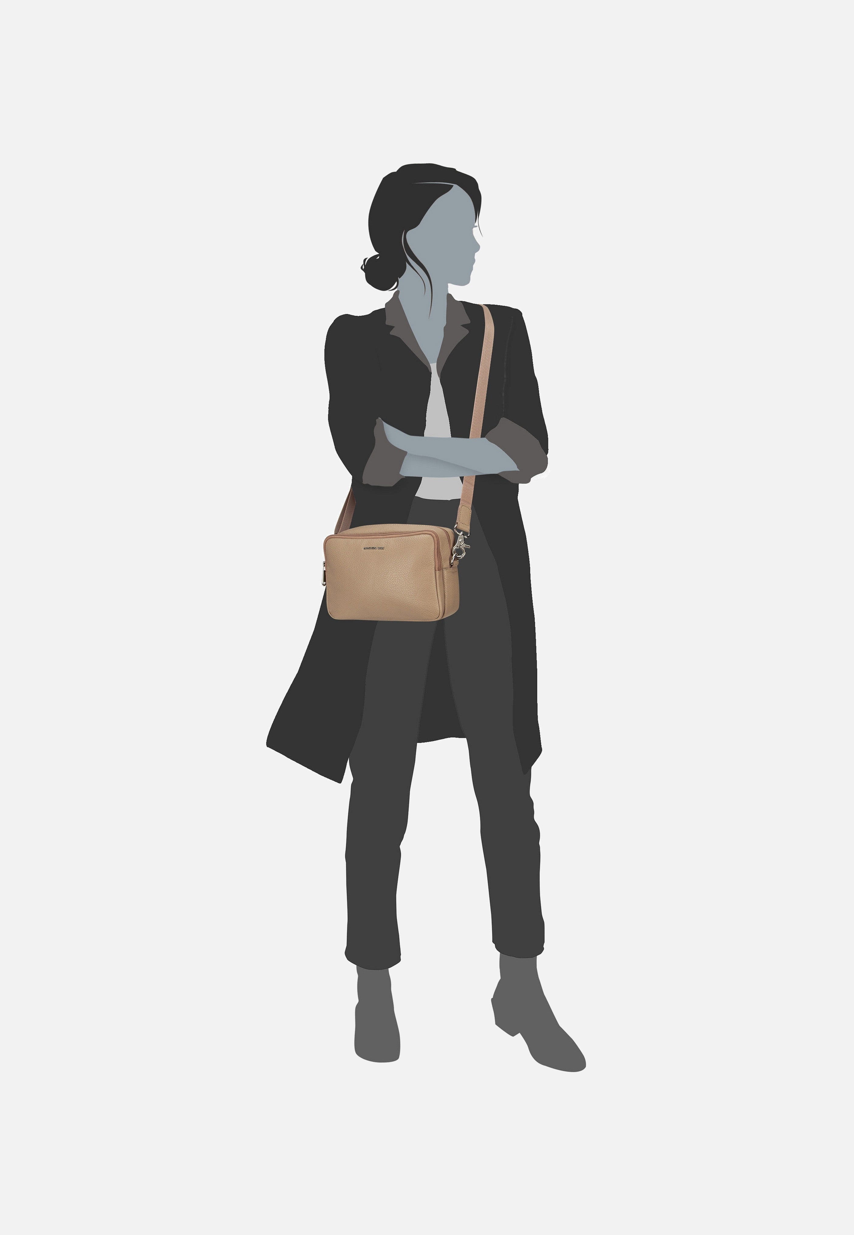 Mandarina Duck - Mellow Leather Camera Case FZT11 Warm Taupe - Crossbody Bag | Women-Image