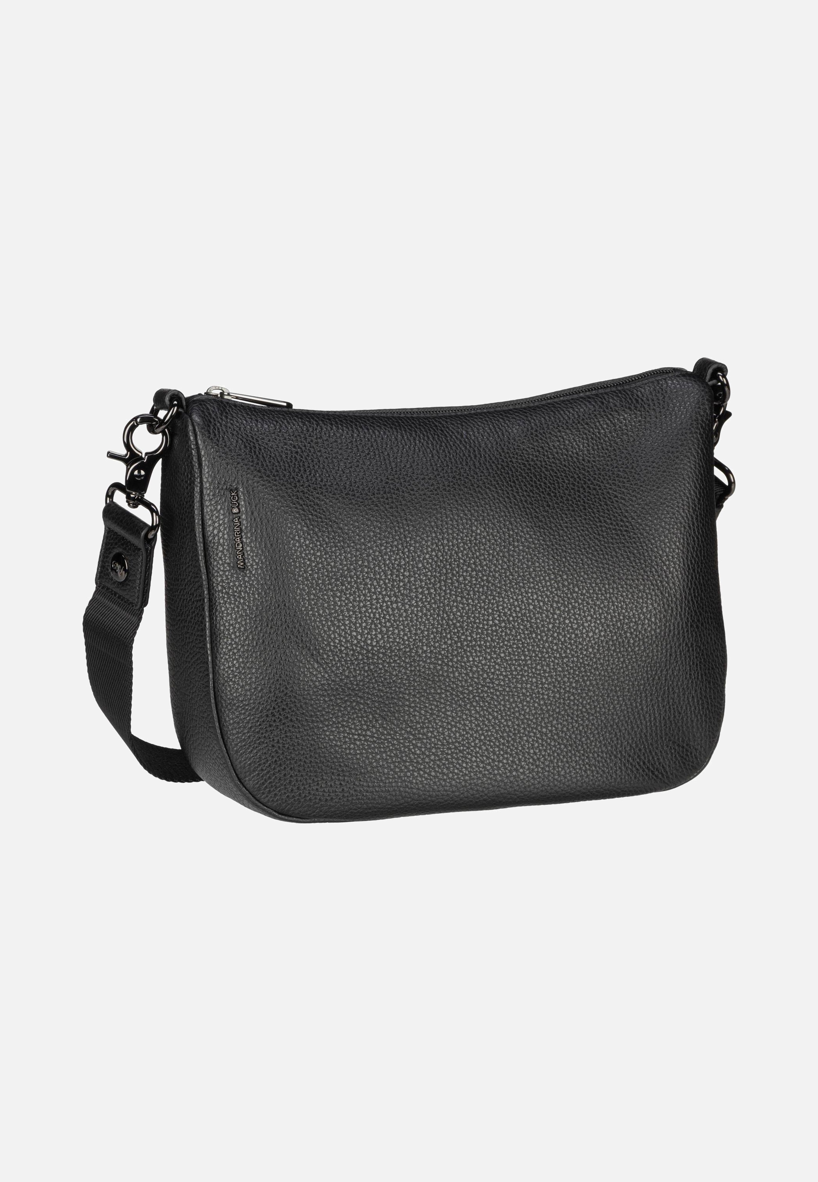 Mandarina Duck - Mellow Leather Hobo FZT79 Nero - Pouch Bag | Women-Image