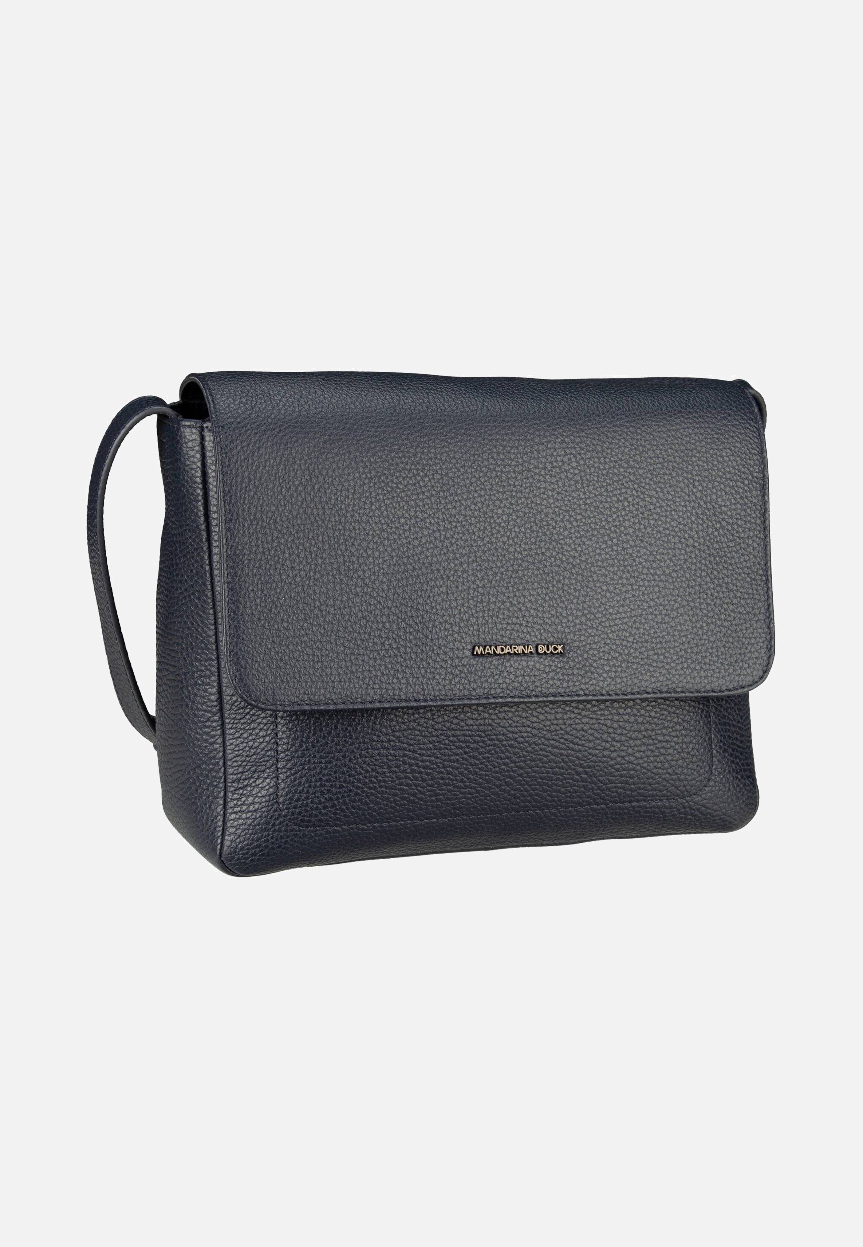 Mandarina Duck - Mellow Leather Hunting Bag FZT14 Dress Blue - Crossbody Bag | Women-Image