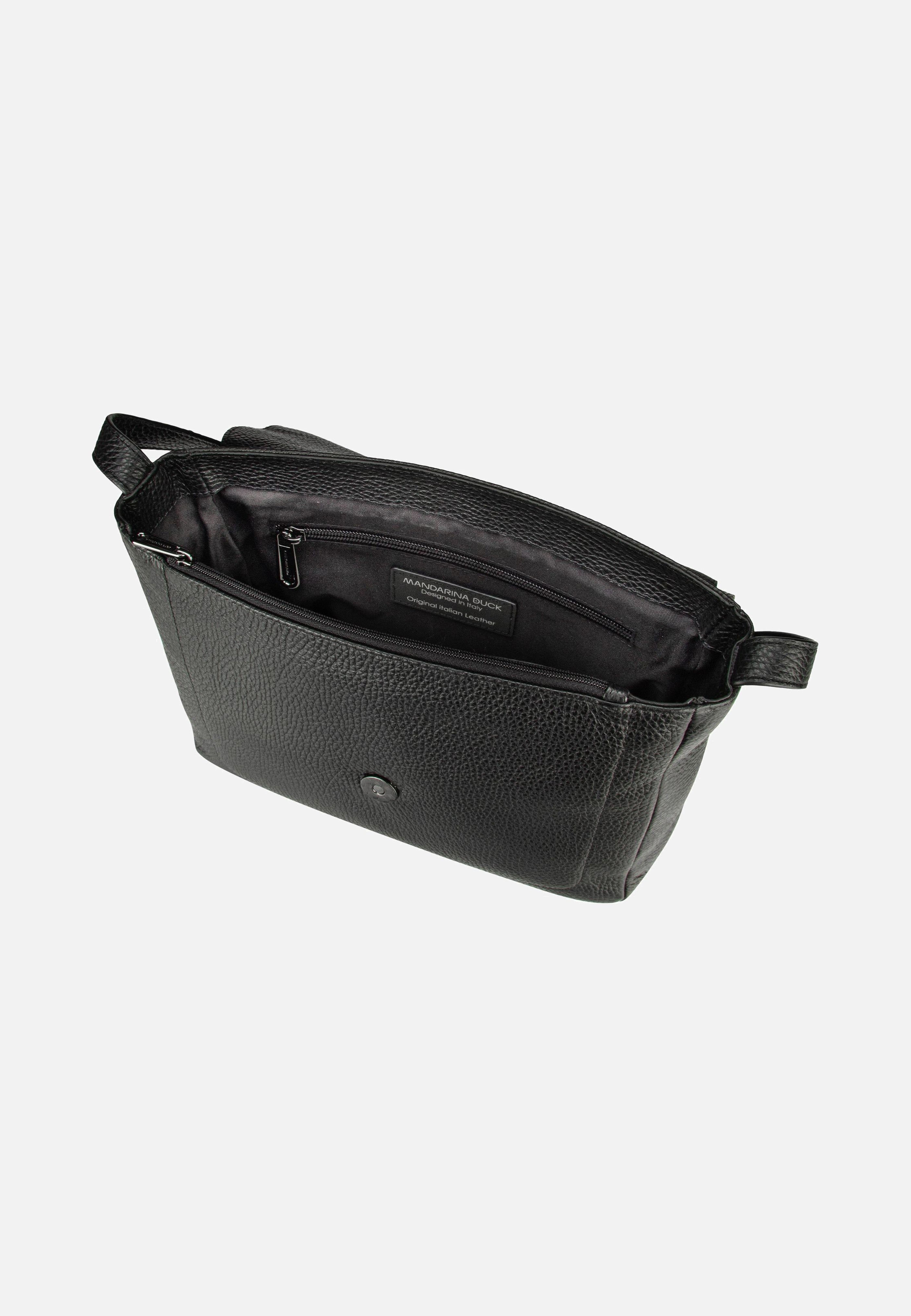Mandarina Duck - Mellow Leather Hunting Bag FZT14 Nero - Crossbody Bag | Women-Image