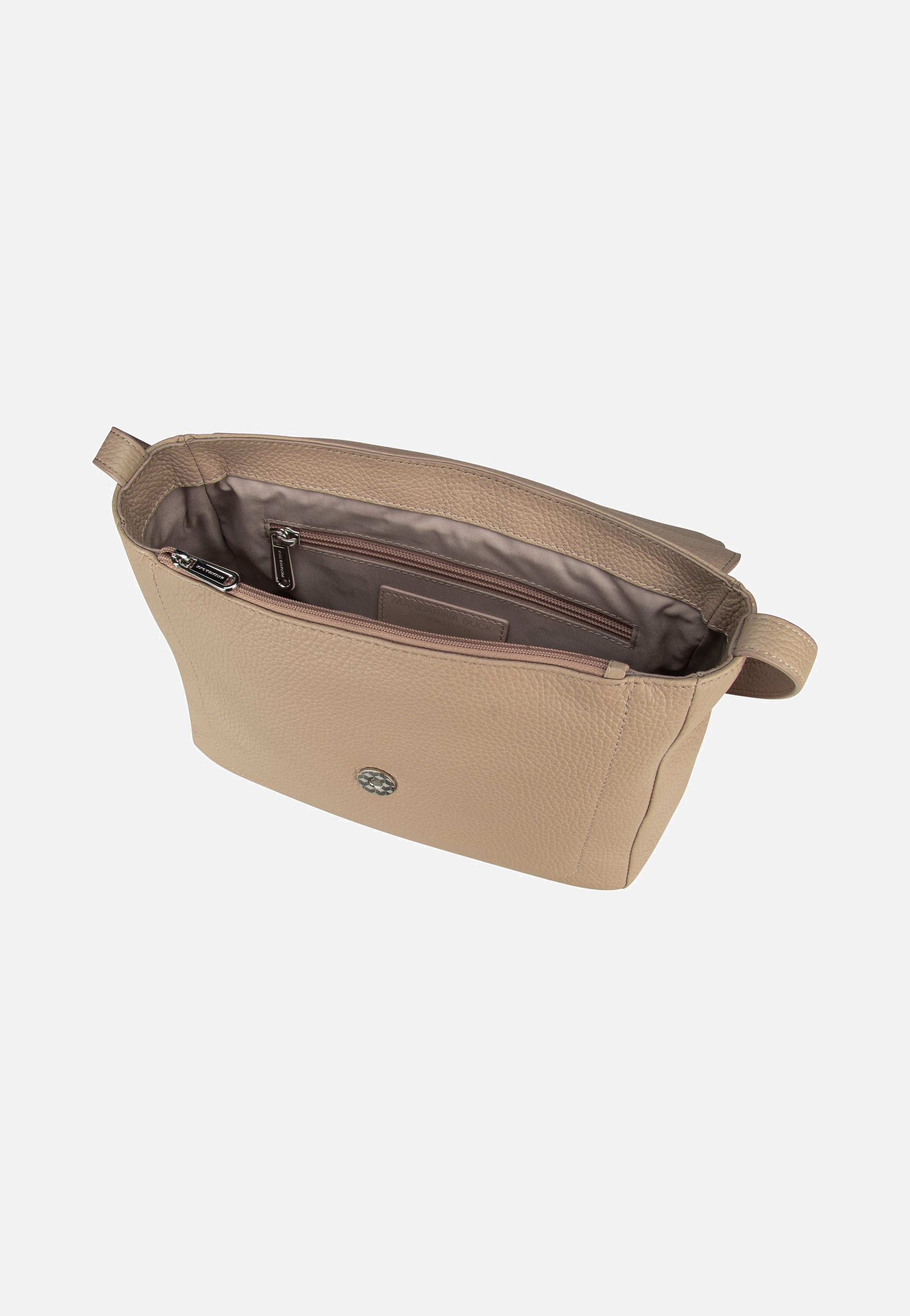 Mandarina Duck - Mellow Leather Hunting Bag FZT14 Warm Taupe - Crossbody Bag | Women-Image