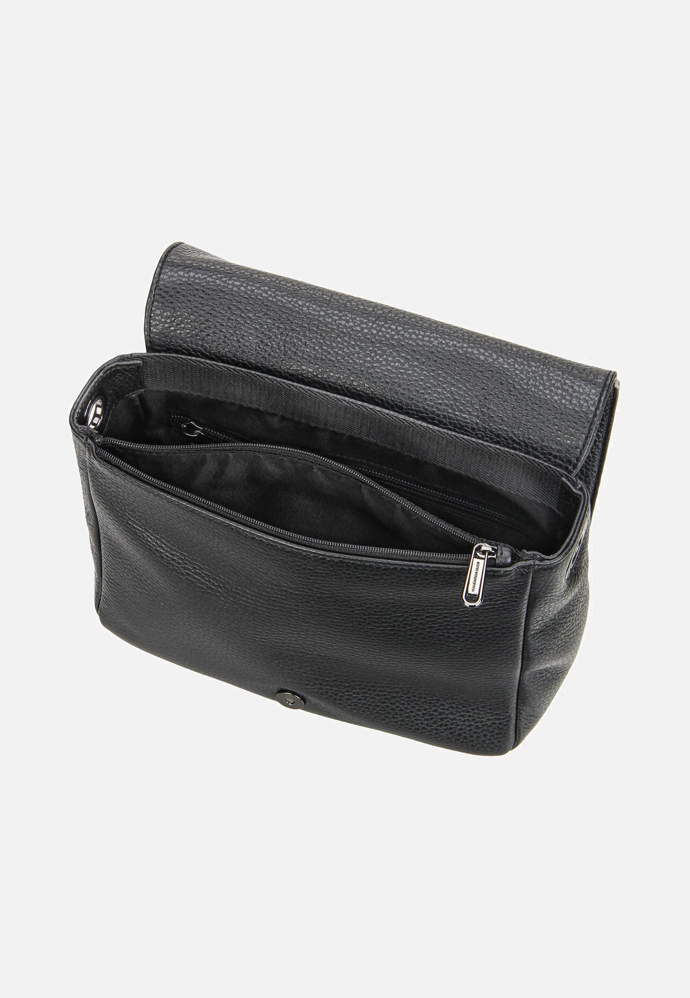 Mandarina Duck Mellow Leather Hunting Bag FZT69 Nero Umhängetasche
