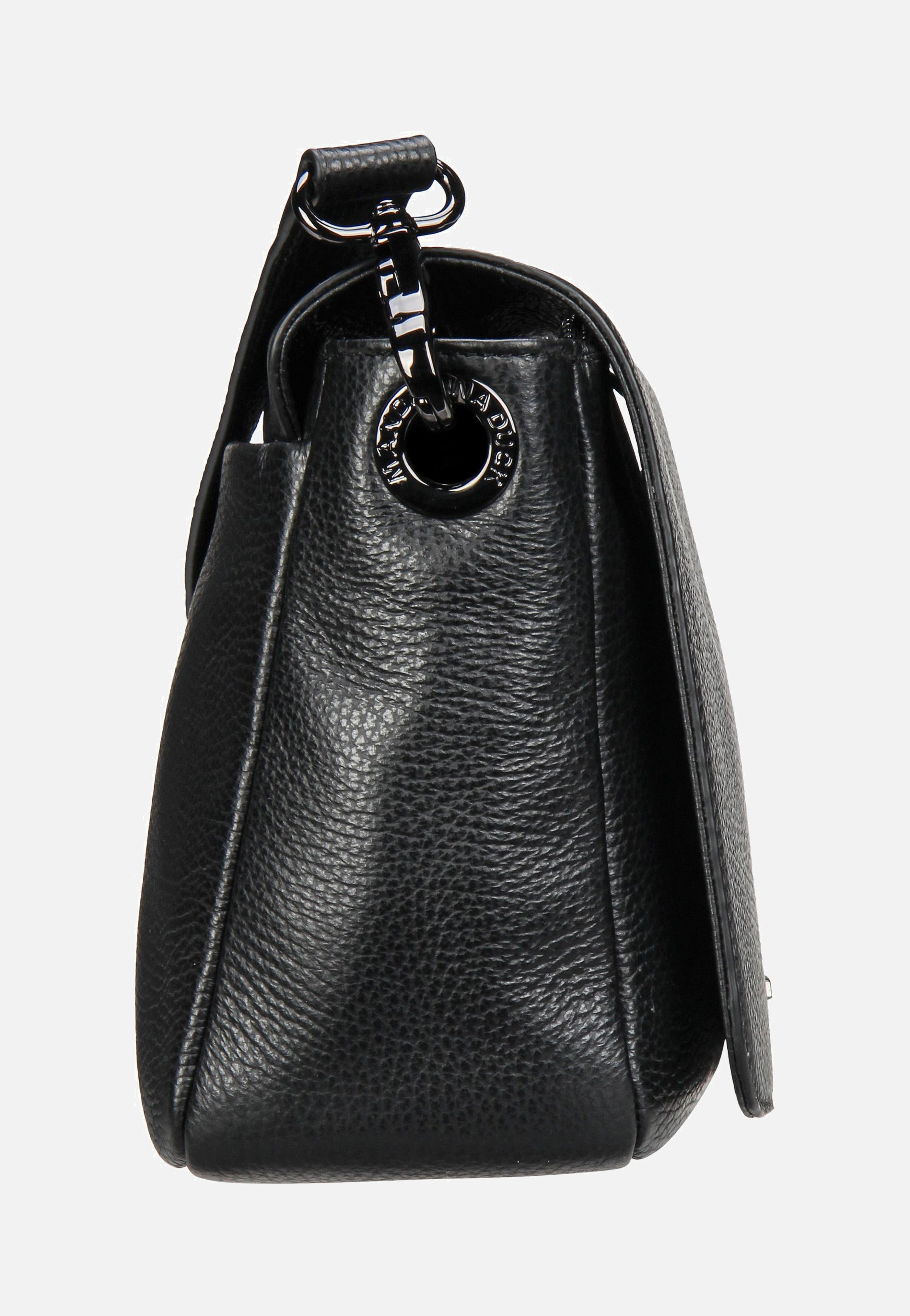 Mandarina Duck Mellow Leather Hunting Bag FZT69 Nero Umhängetasche