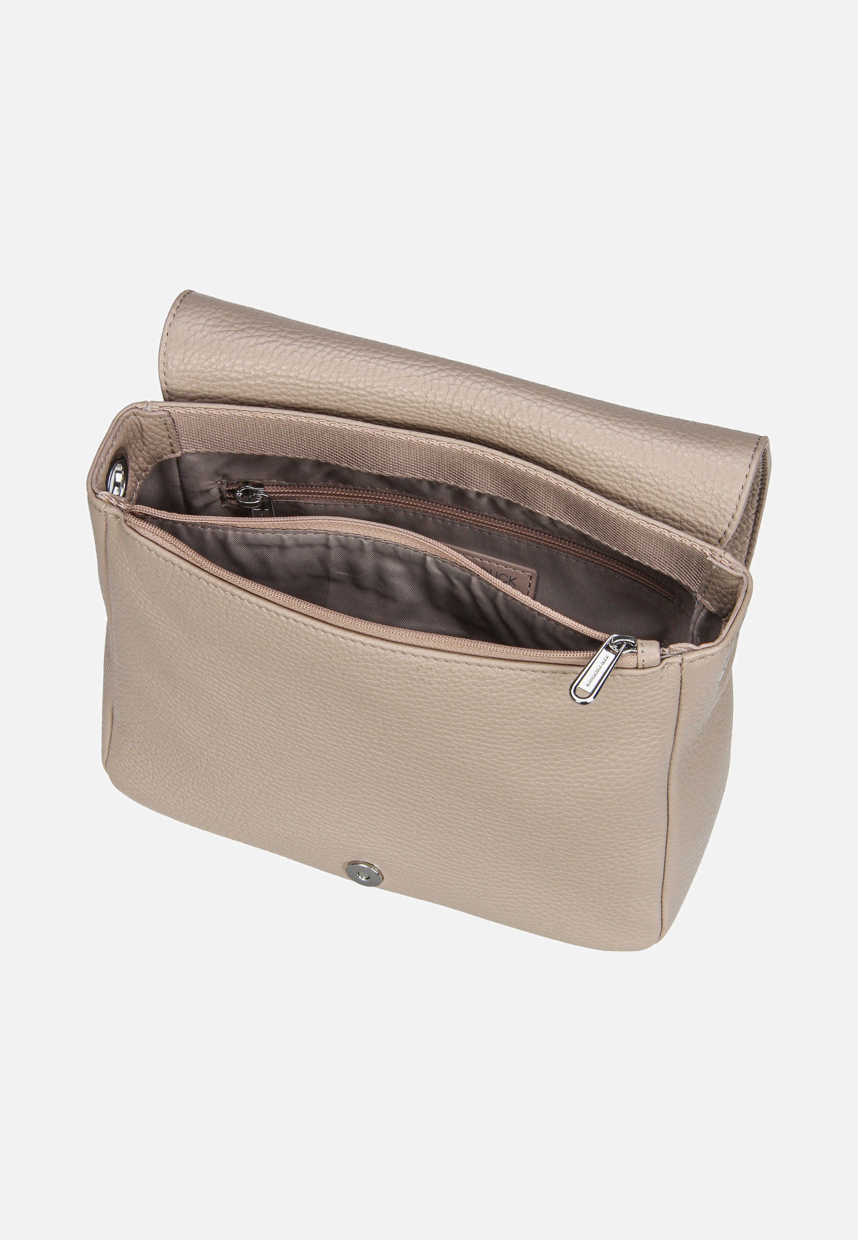 Mandarina Duck - Mellow Leather Hunting Bag FZT69 Warm Taupe - Shoulder Bag | Neutral-Image