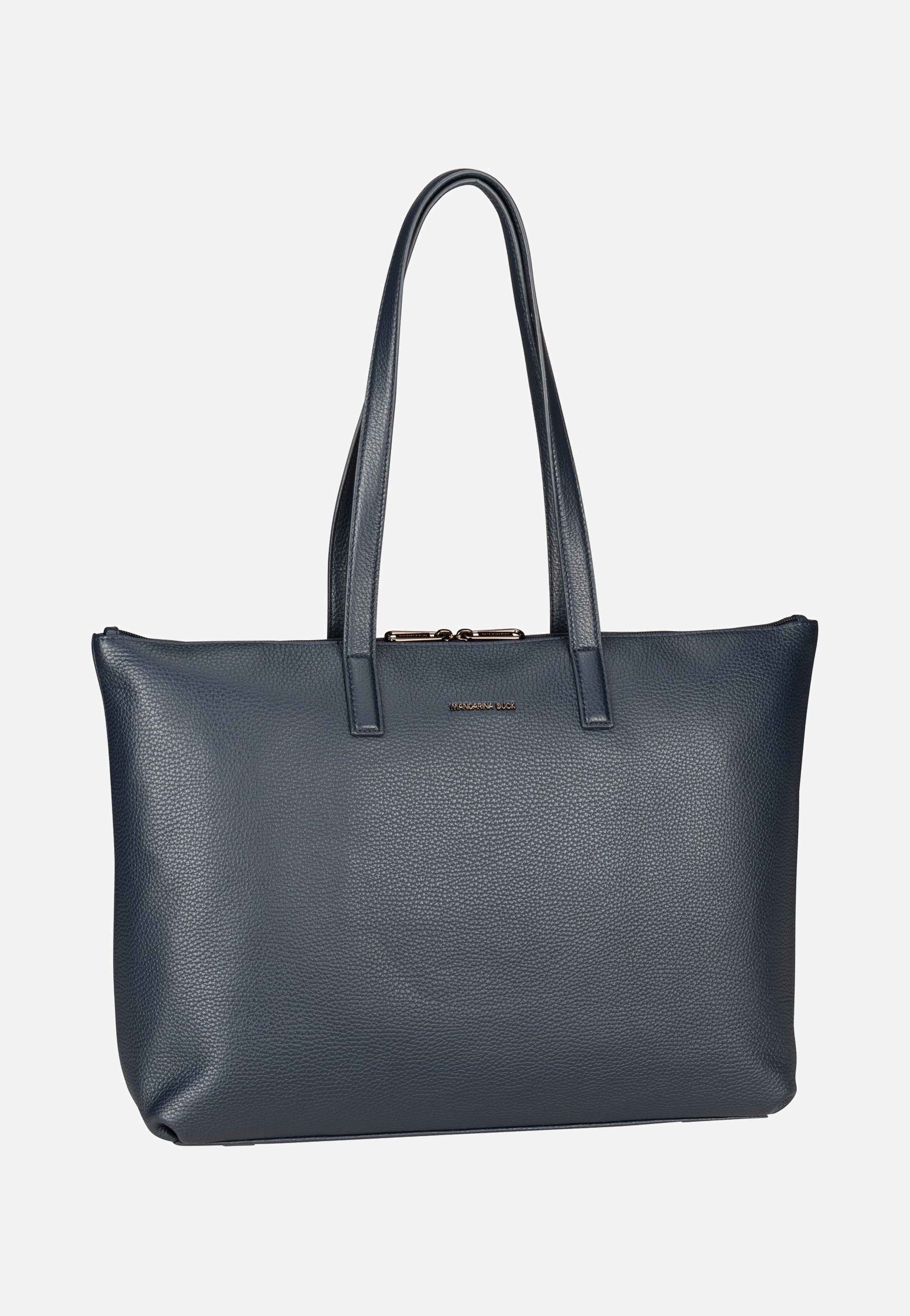 Mandarina Duck Mellow Leather PC FZT54 Dress Blue Shopper