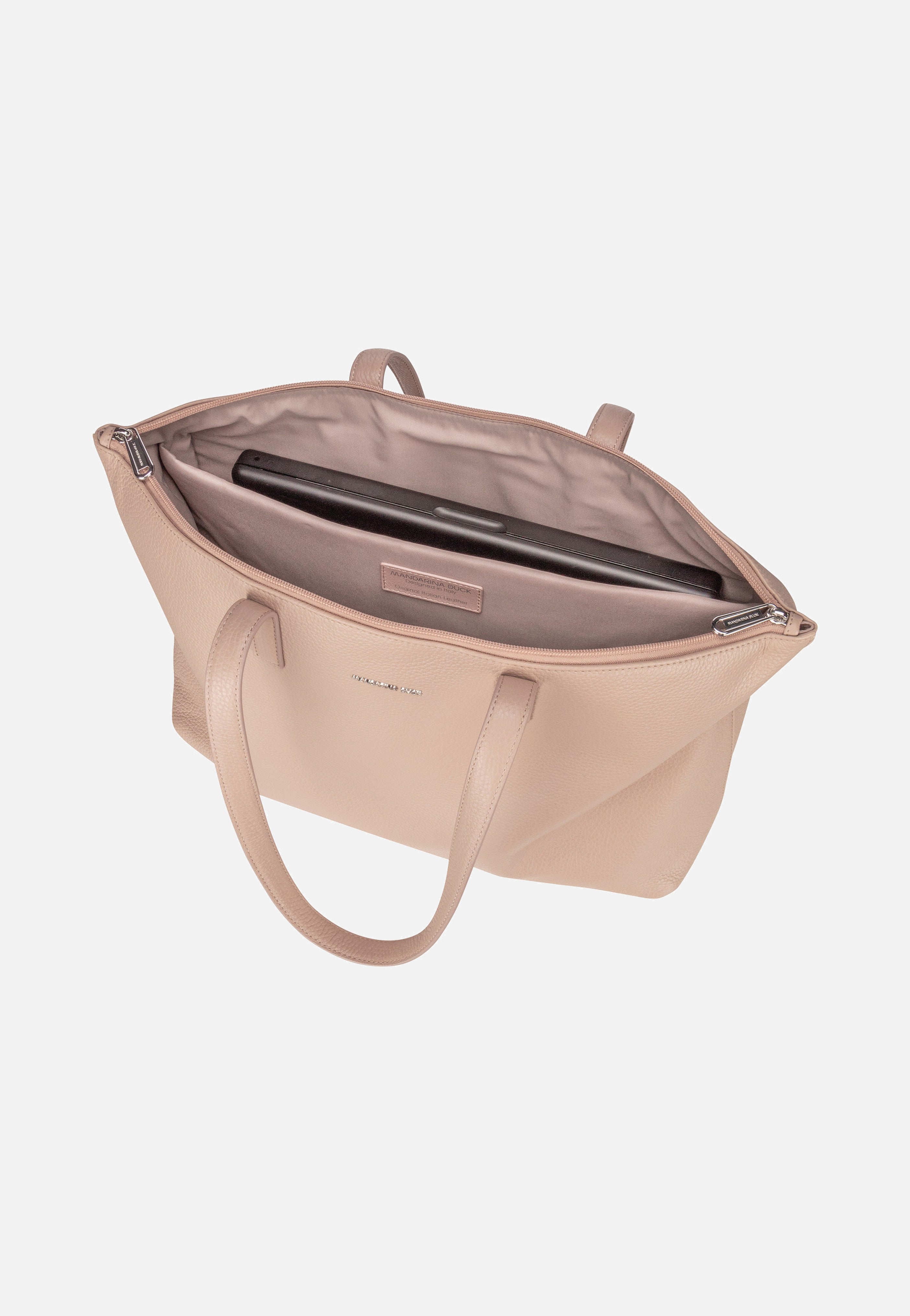 Mandarina Duck - Mellow Leather PC FZT54 Warm Taupe - Shopper | Women-Image