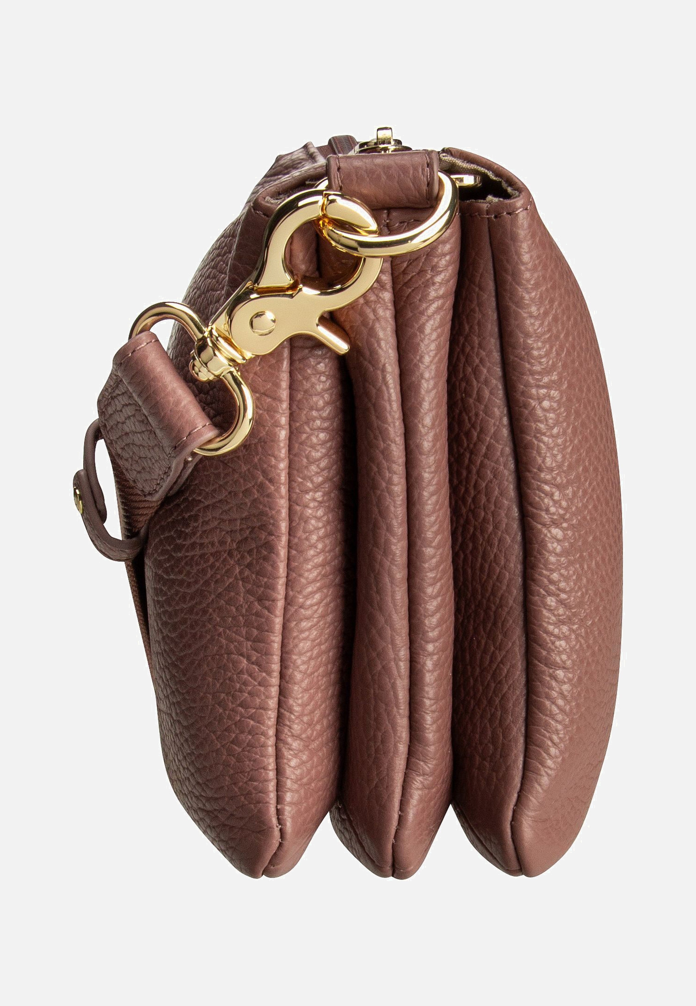 Mandarina Duck Mellow Leather Pochette FZT82 Balsamic Umhängetasche