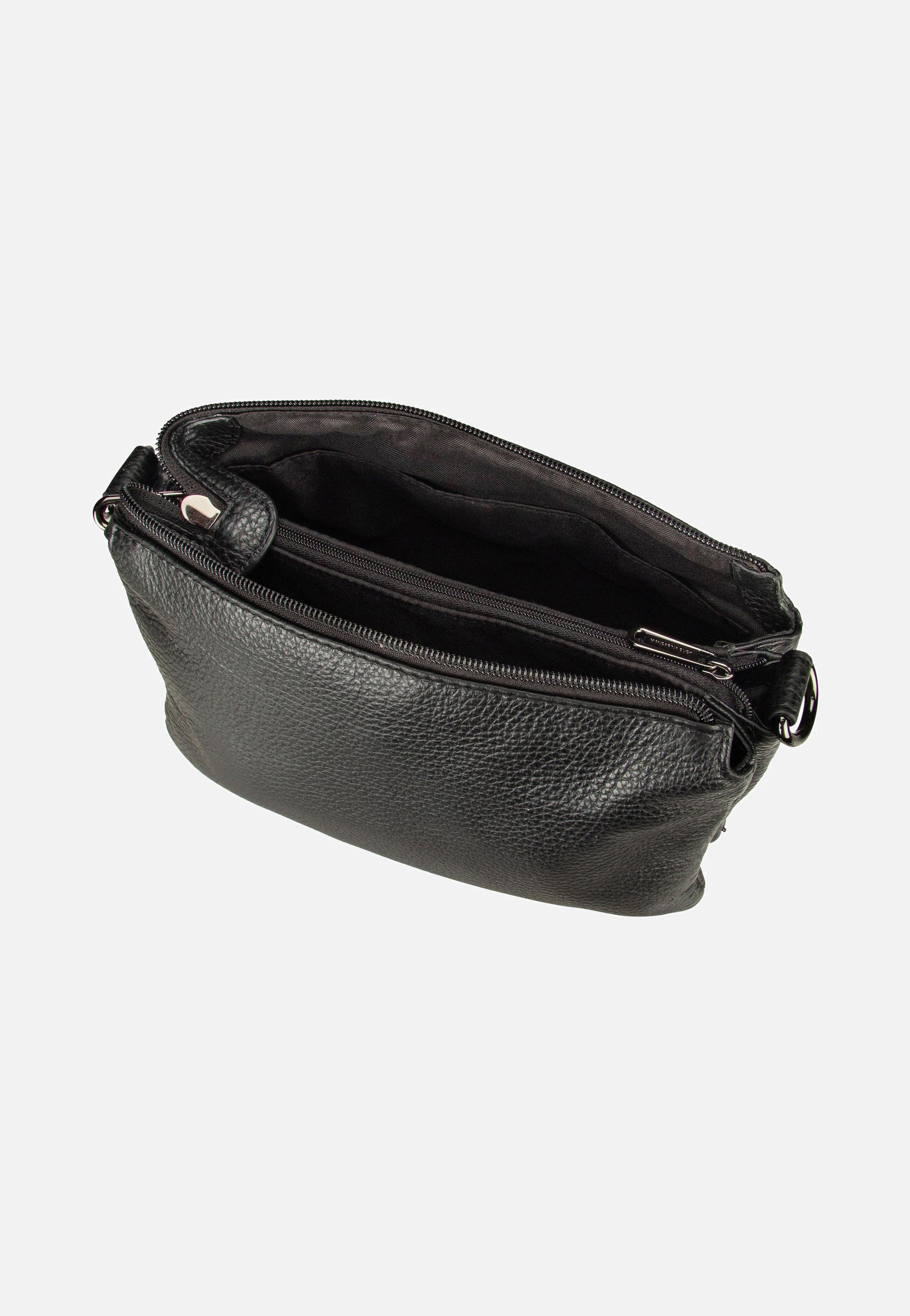 Mandarina Duck - Mellow Leather Pochette FZT82 Nero - Crossbody Bag | Women-Image