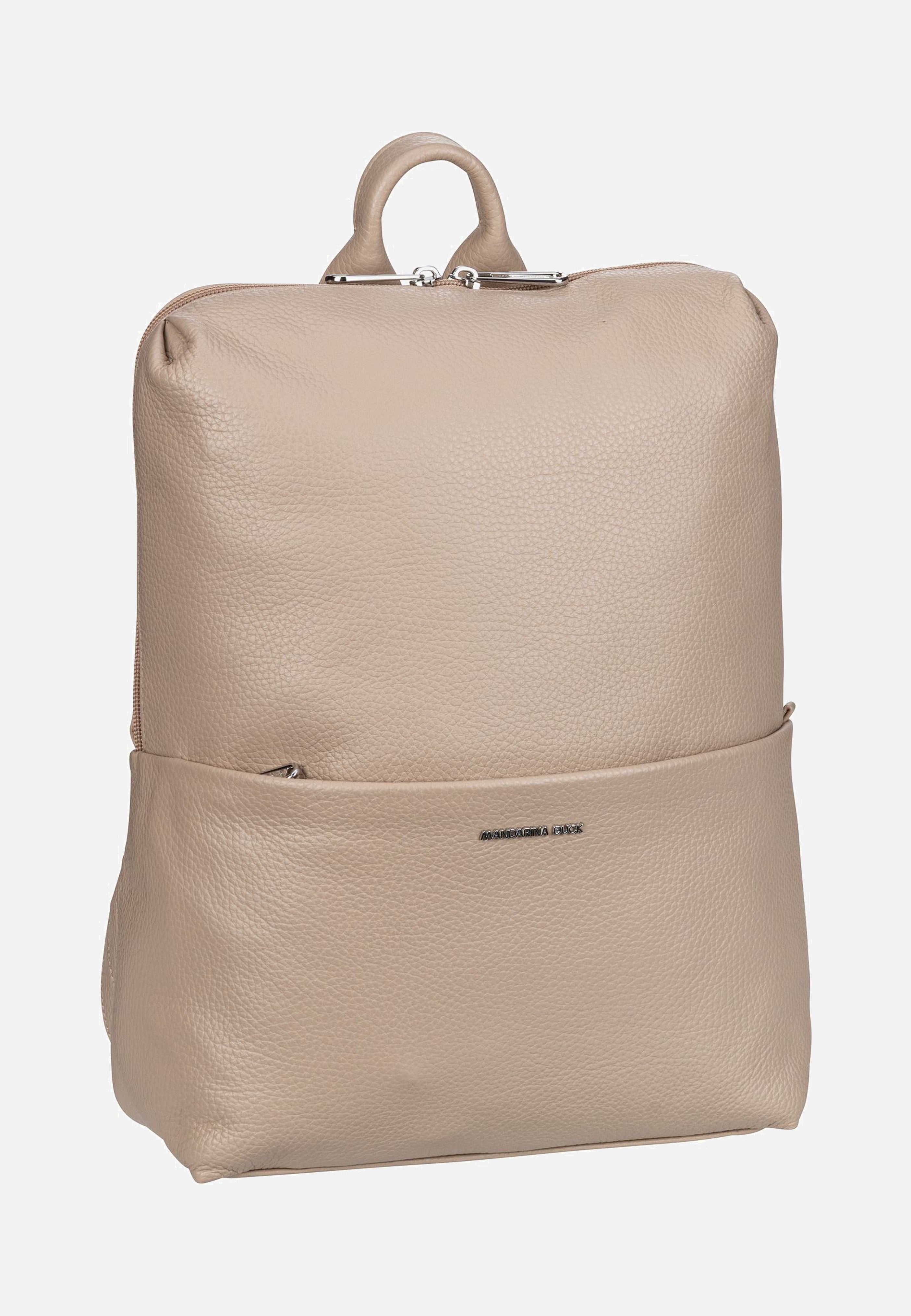 Mandarina Duck - Mellow Leather Squared FZT38 Warm Taupe - Backpack | Women-Image