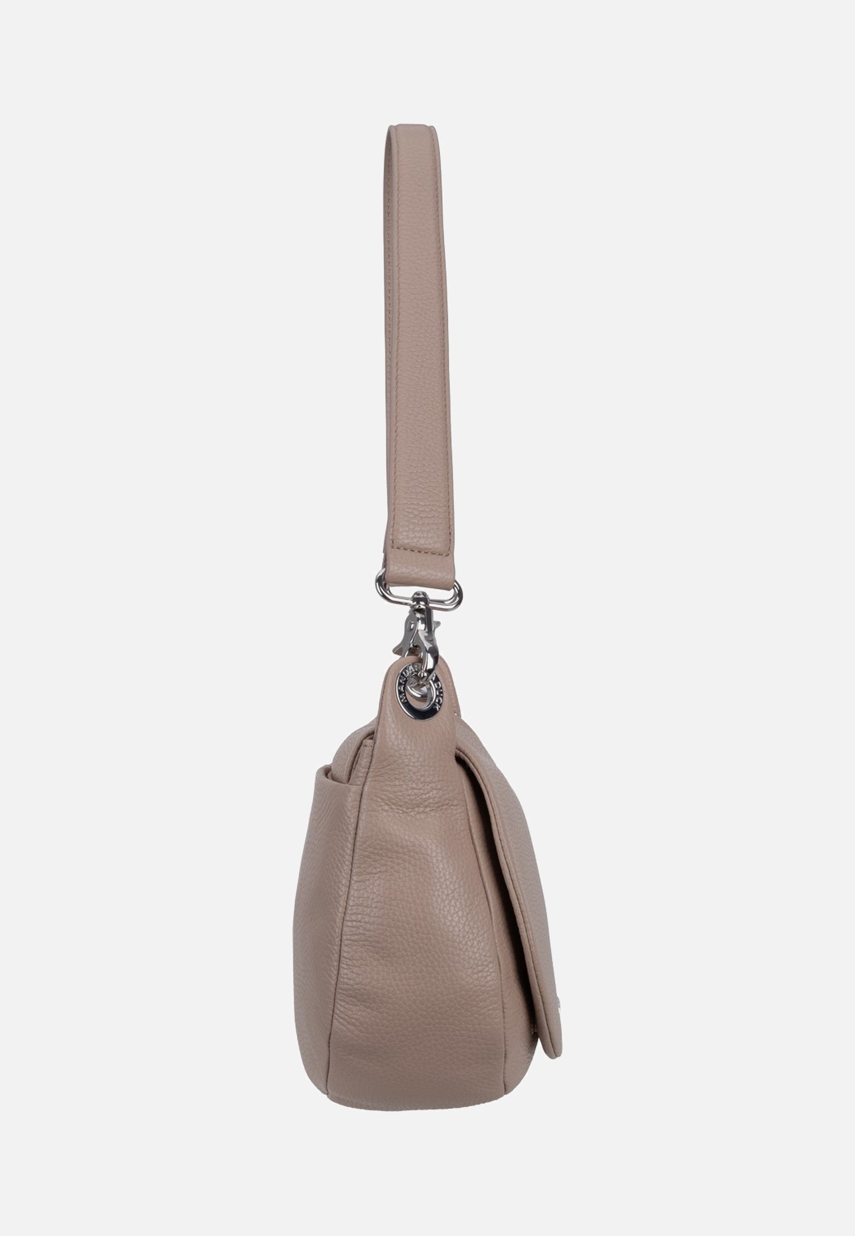 Mandarina Duck Mellow Leather Soft Hunting FZTA9 Warm Taupe Shoulder Bag