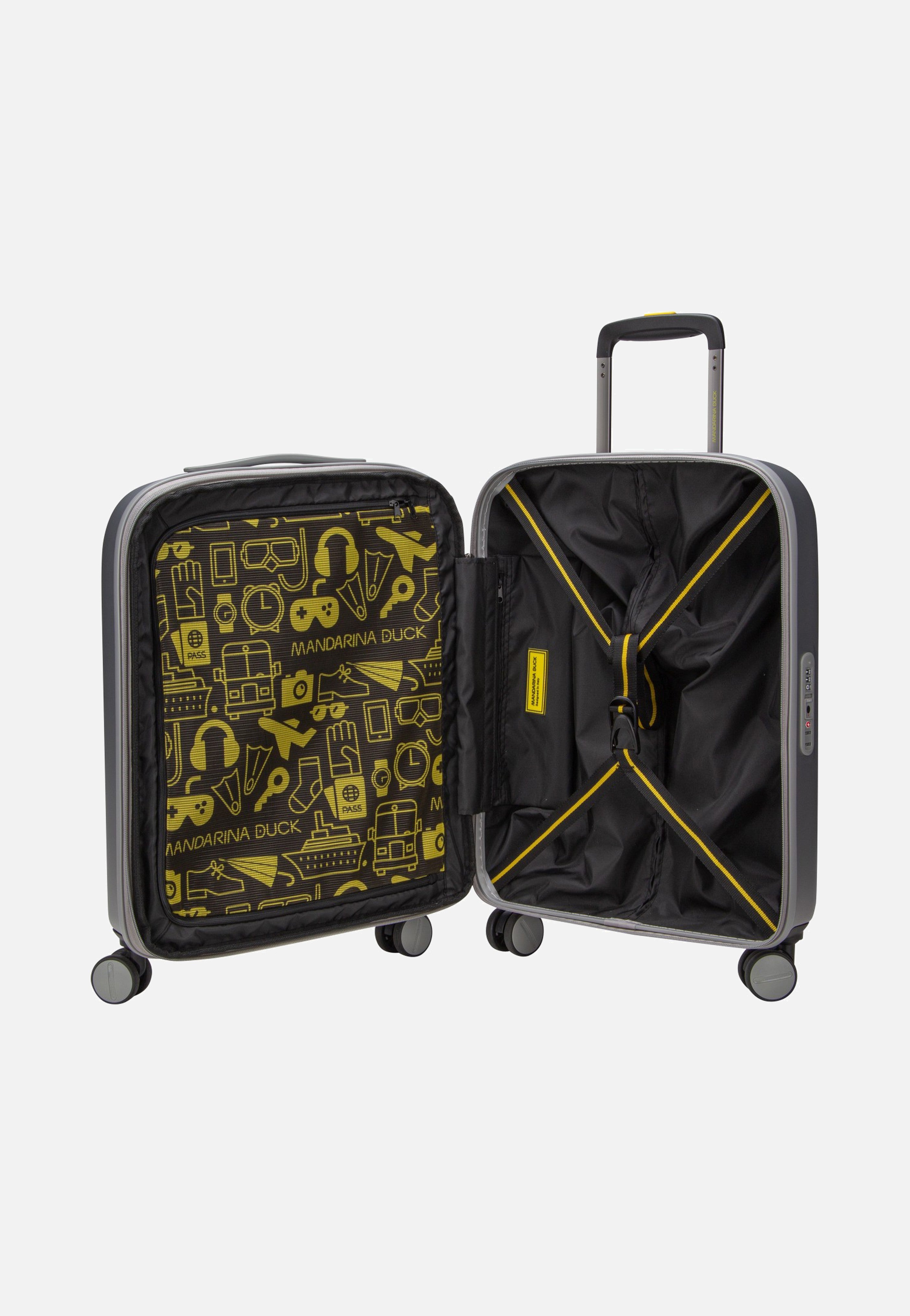 Mandarina Duck Logoduck + Cabin Exp SZV24 Silver Koffer