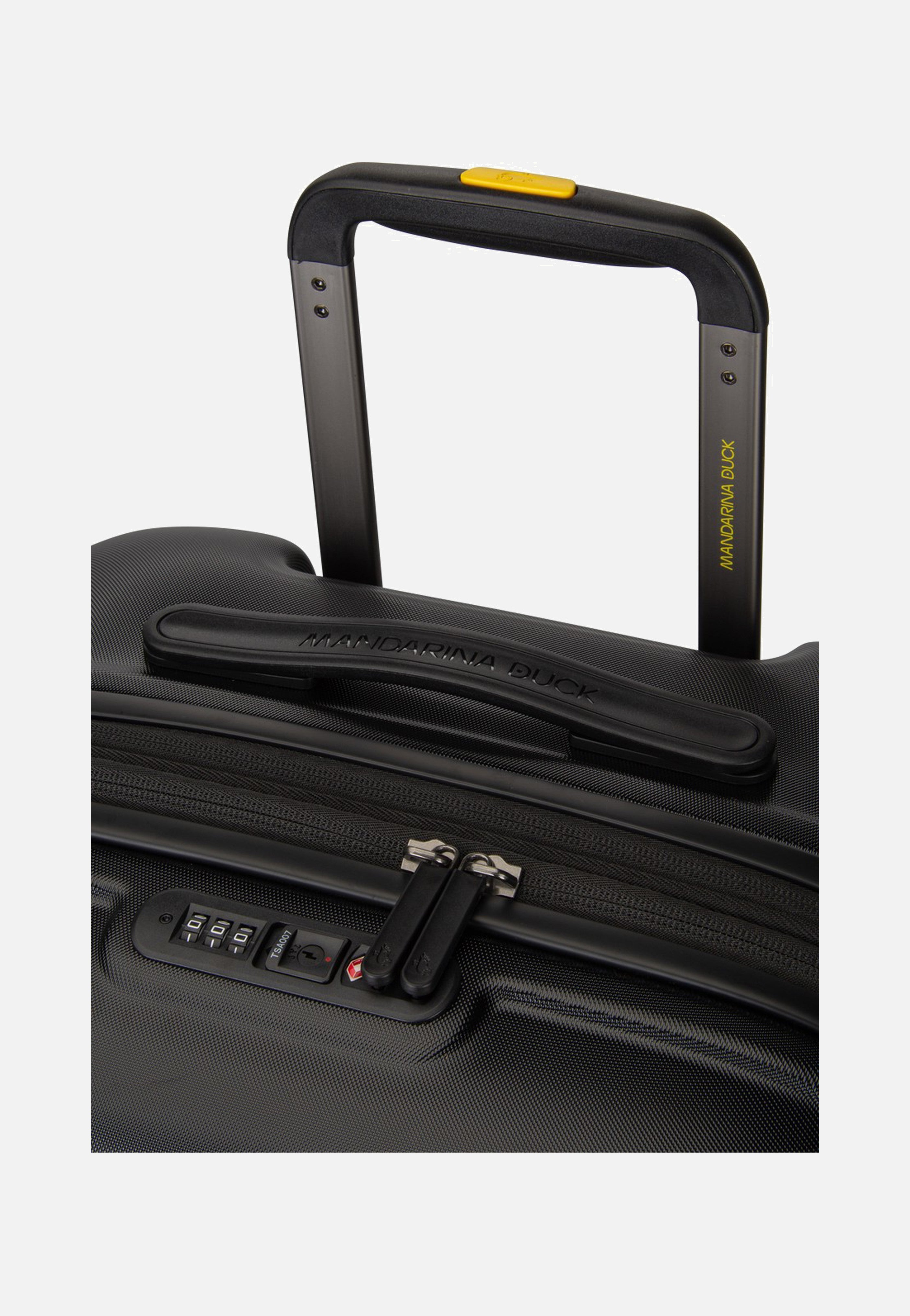 Mandarina Duck Logoduck + Trolley Medium Exp Black Koffer