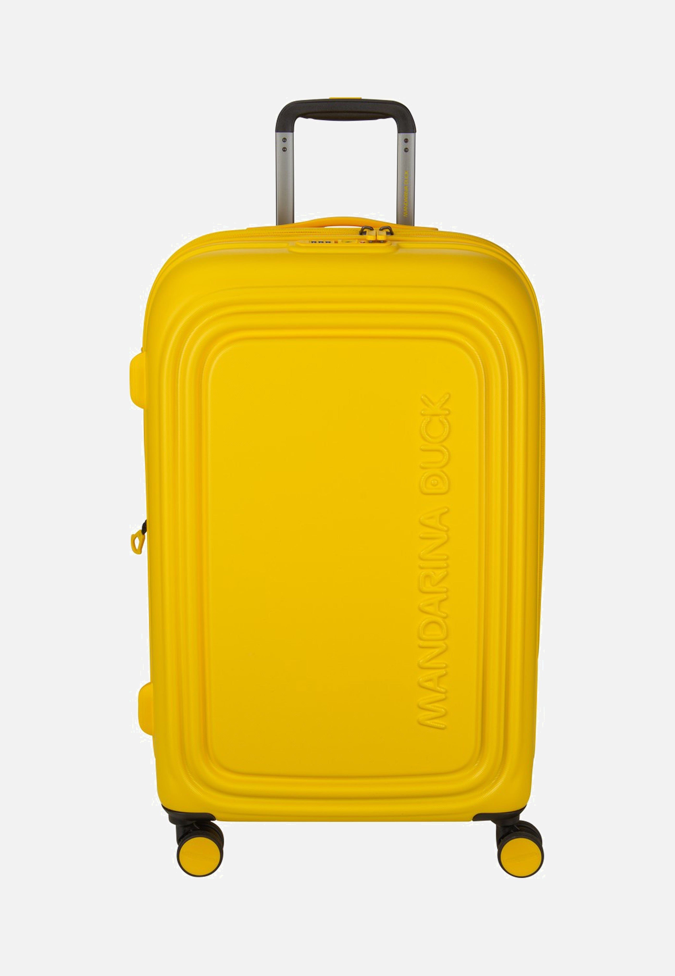 Mandarina Duck - Logoduck + Trolley Medium Exp Duck Yellow - Suitcase | Neutral-Image