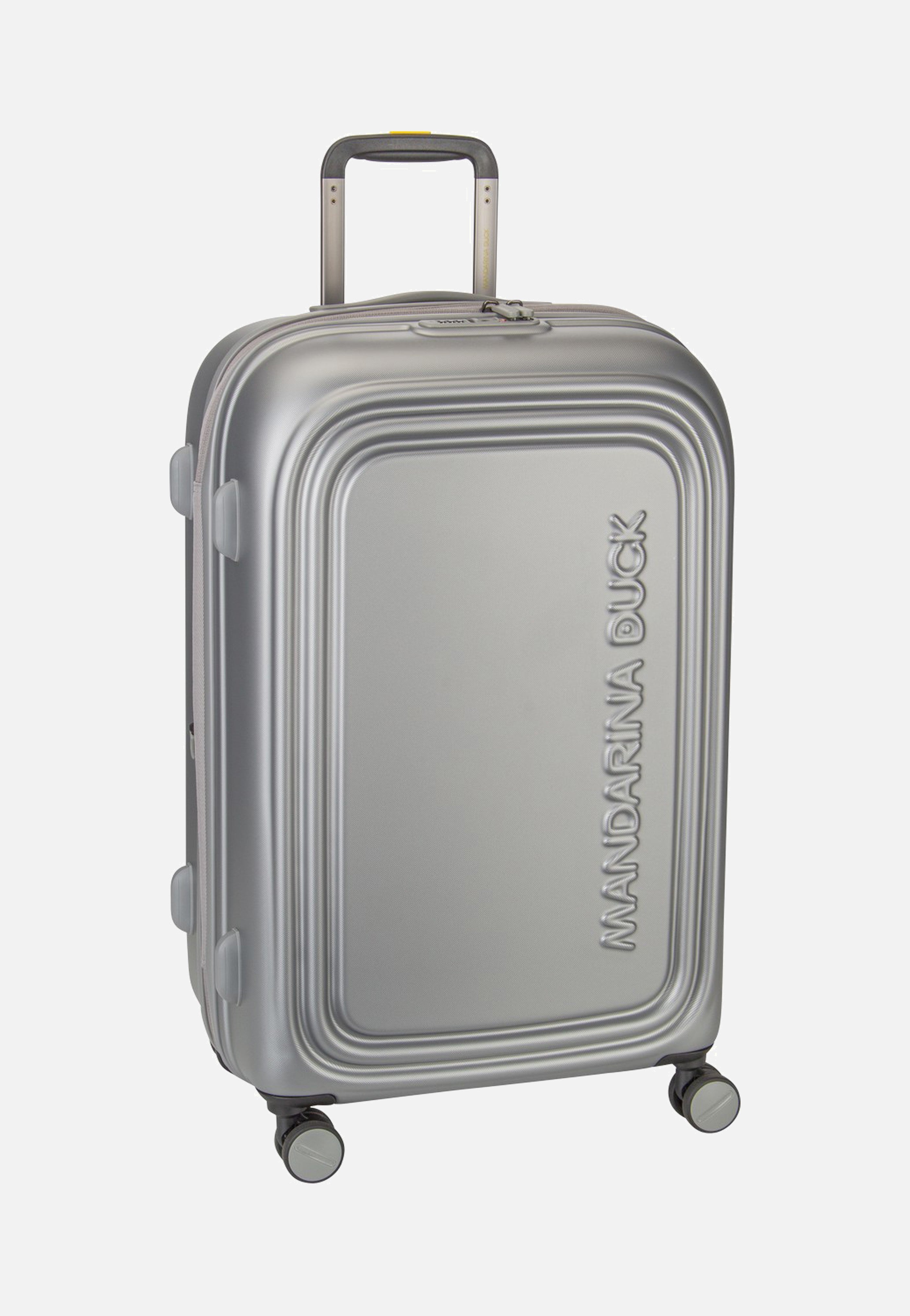 Mandarina Duck Logoduck + Trolley Medium Exp Silver Koffer