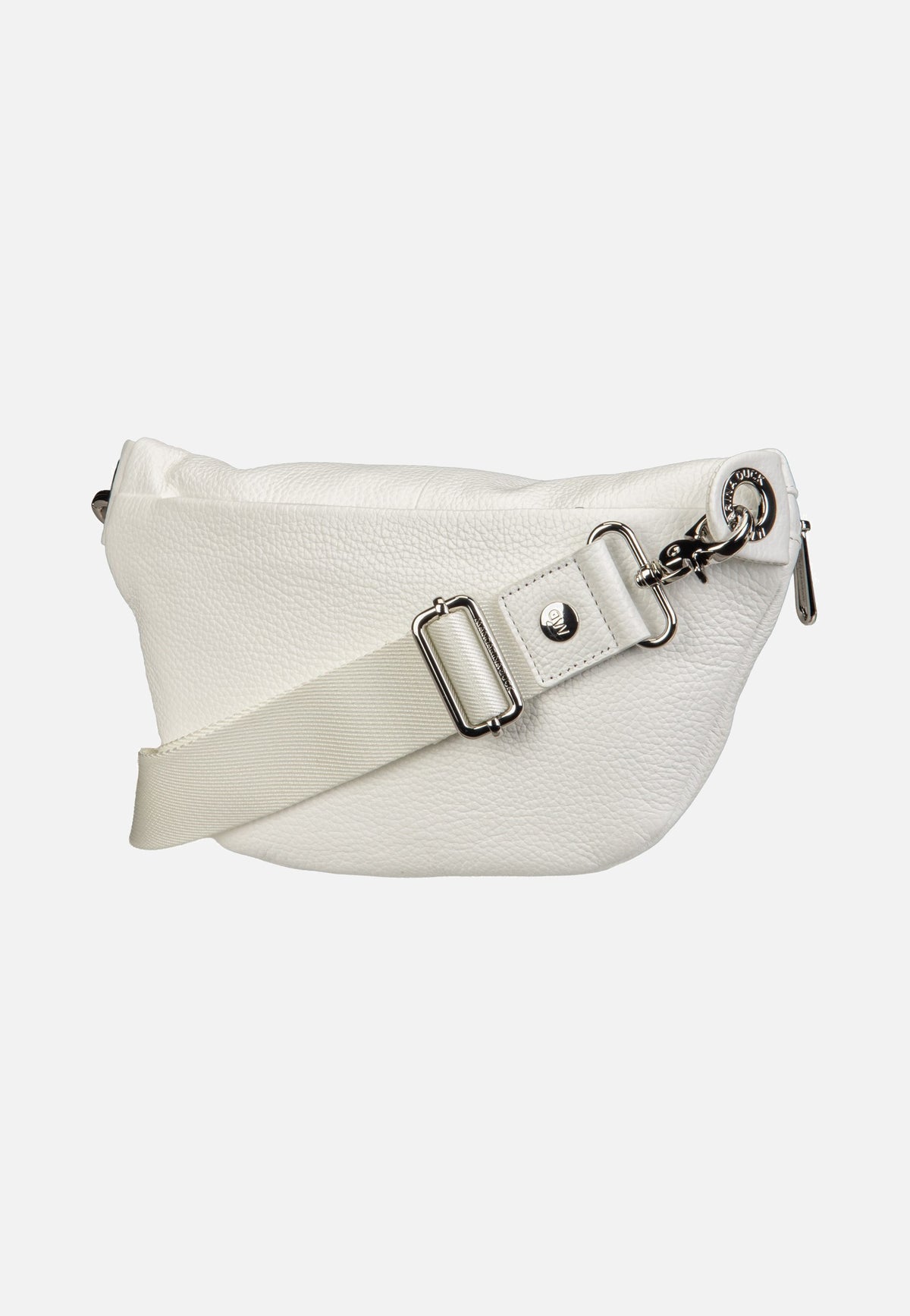 Mandarina Duck Mellow Leather Bum Bag FZT73 Blanc Bauchtasche