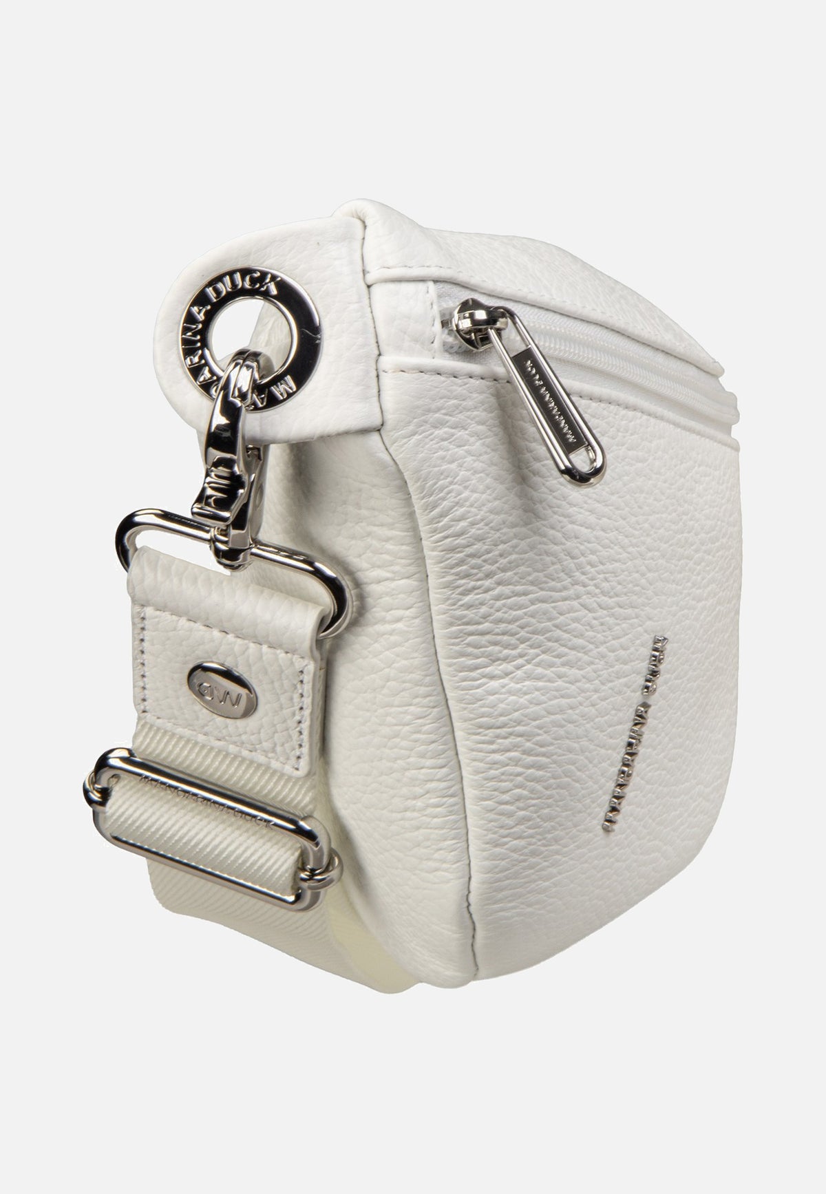 Mandarina Duck Mellow Leather Bum Bag FZT73 Blanc Bauchtasche