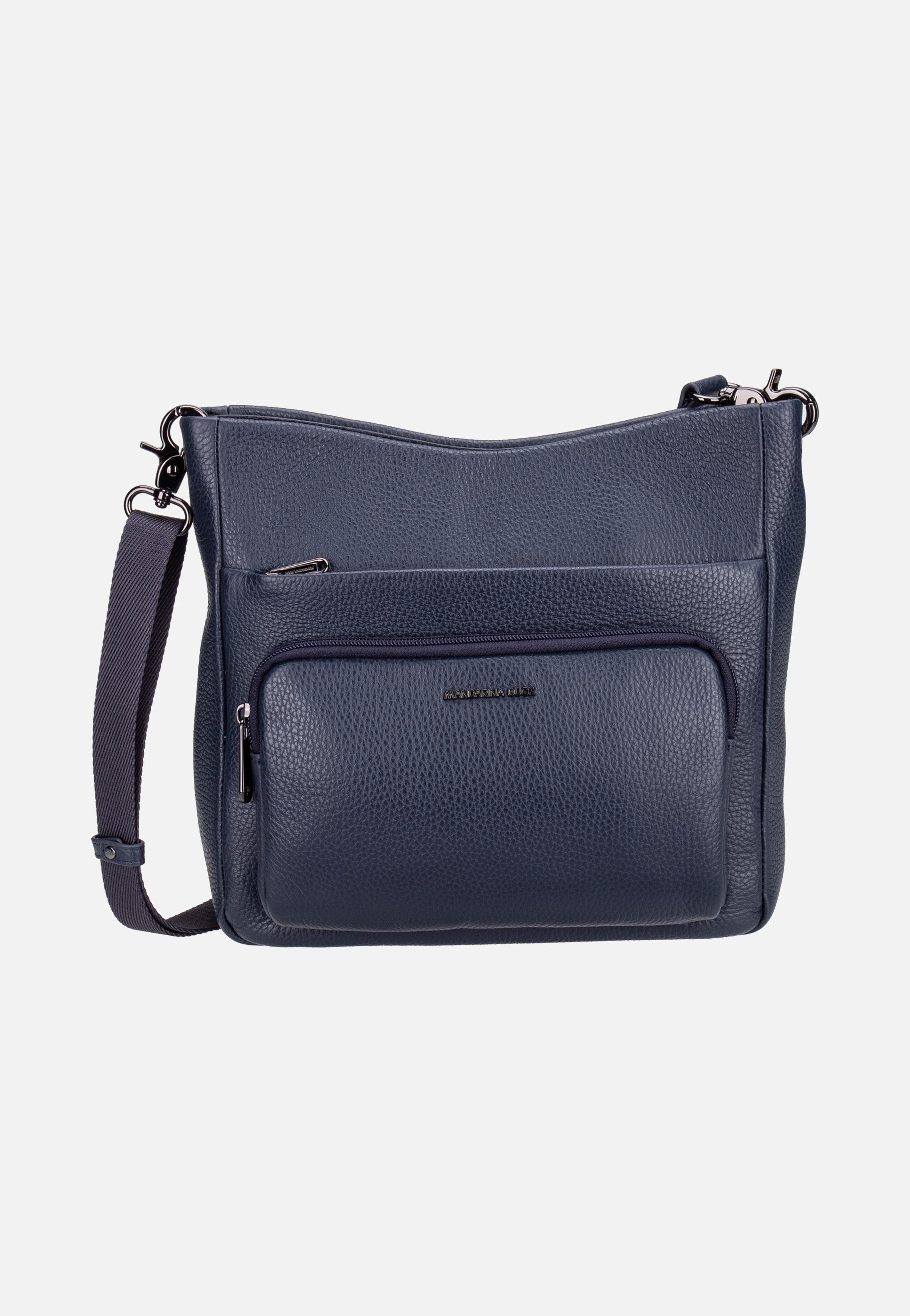 Mandarina Duck - Mellow Leather FZT10 Dress Blue - Crossbody Bag | Women-Image
