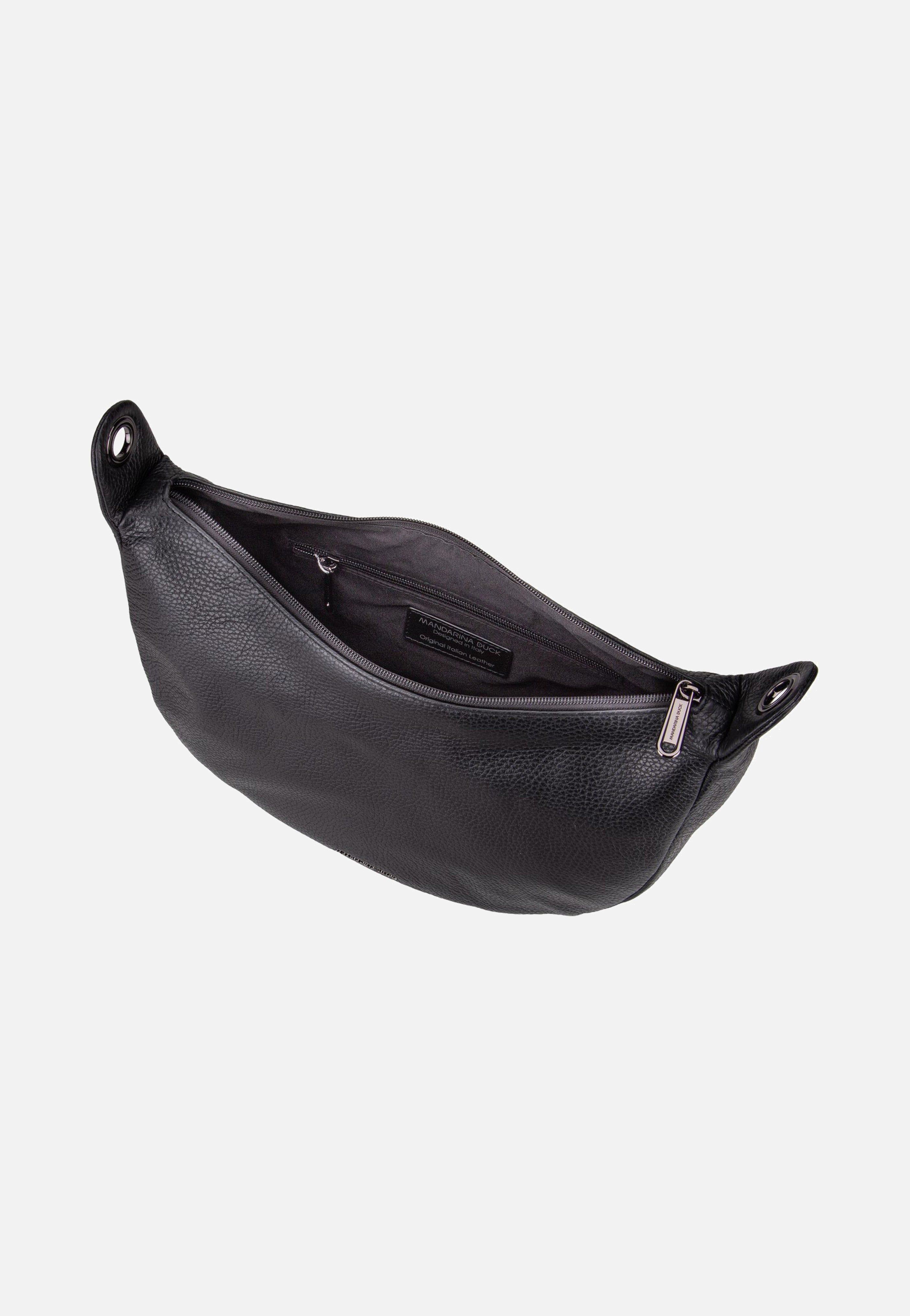 Mandarina Duck - Mellow Leather Hobo FZT03 Nero - Hobo Bag | Neutral-Image