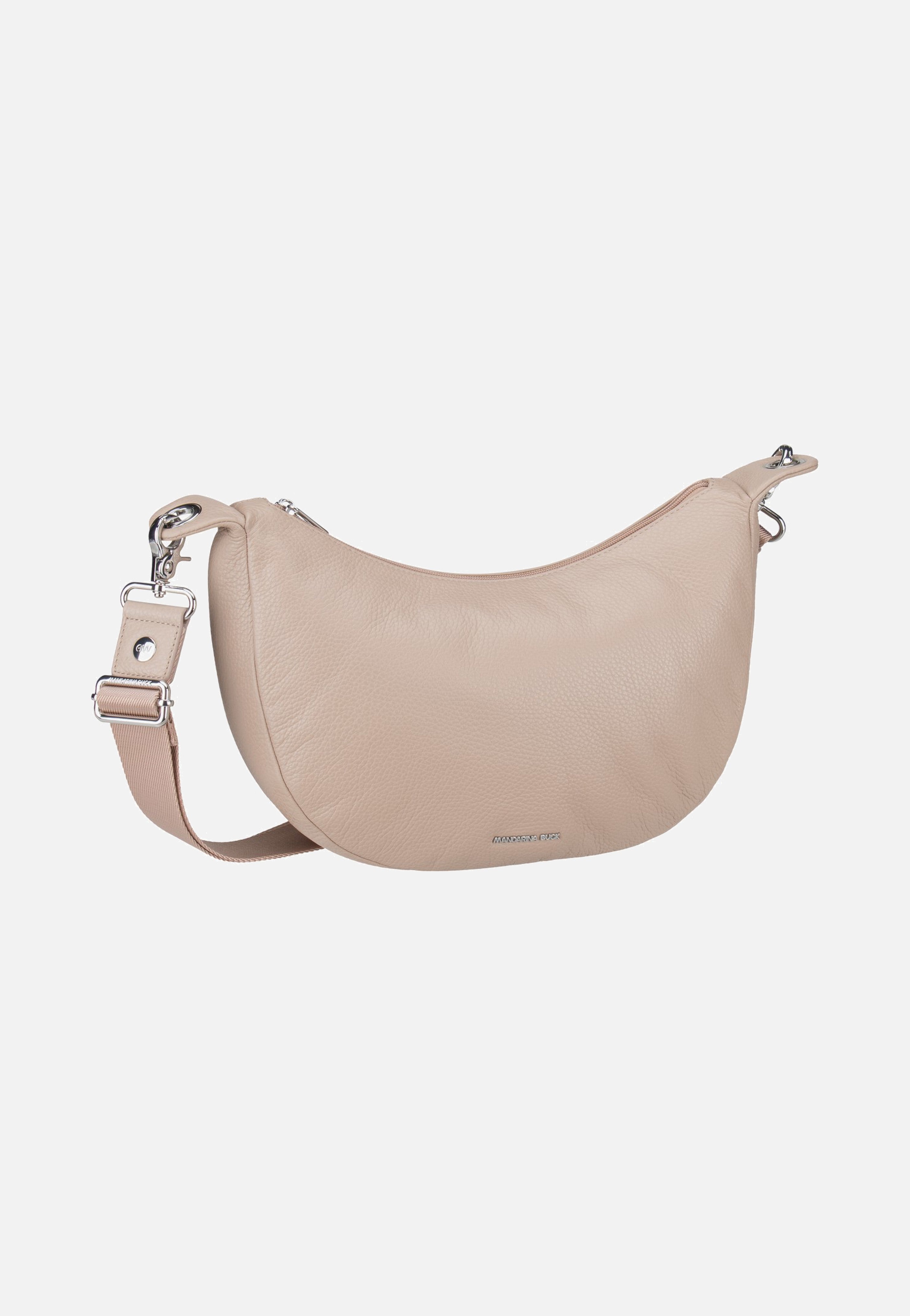 Mandarina Duck Mellow Leather Hobo FZT03 Warm Taupe Hobo Bag